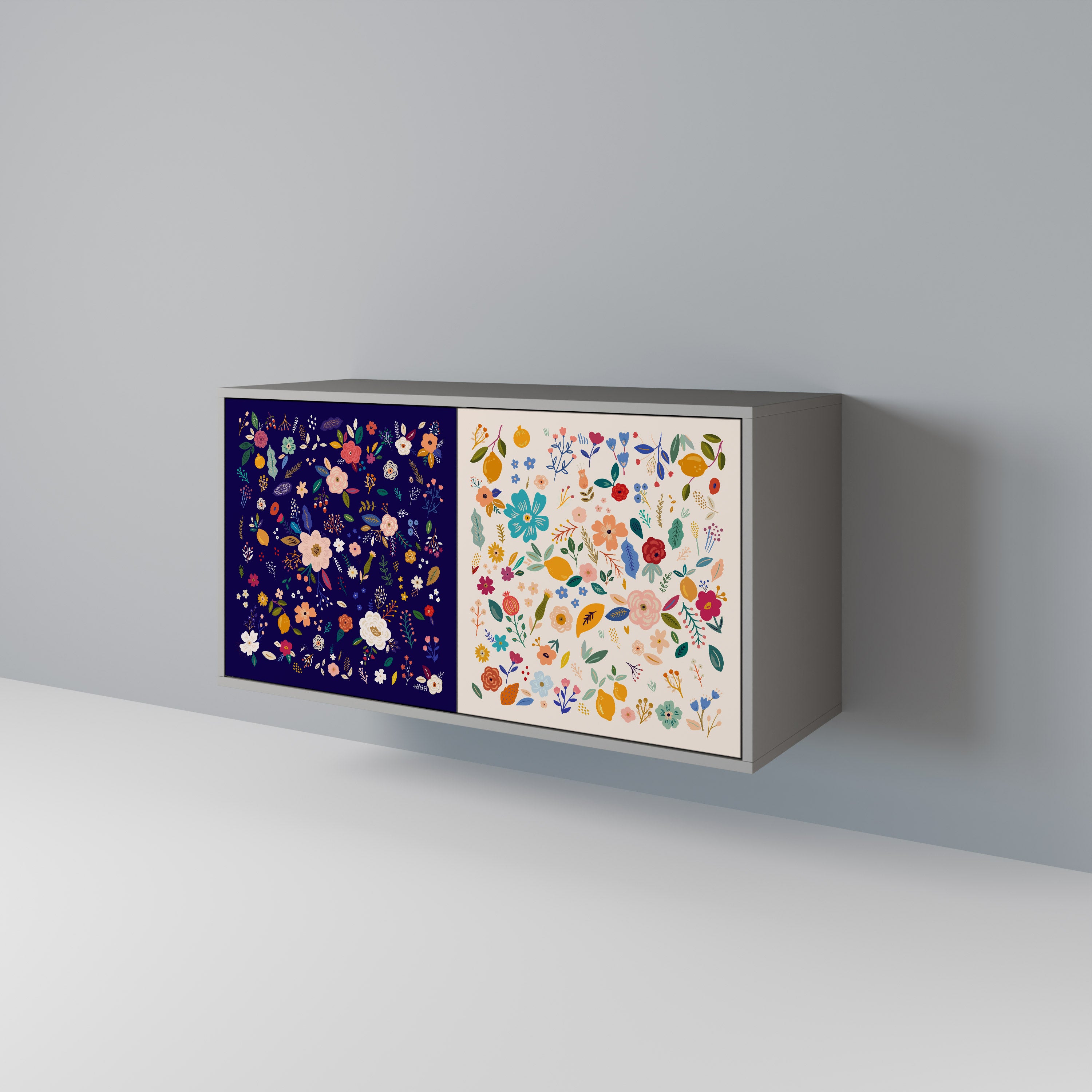 FLORAL COMBINATION 2-Door Sideboard