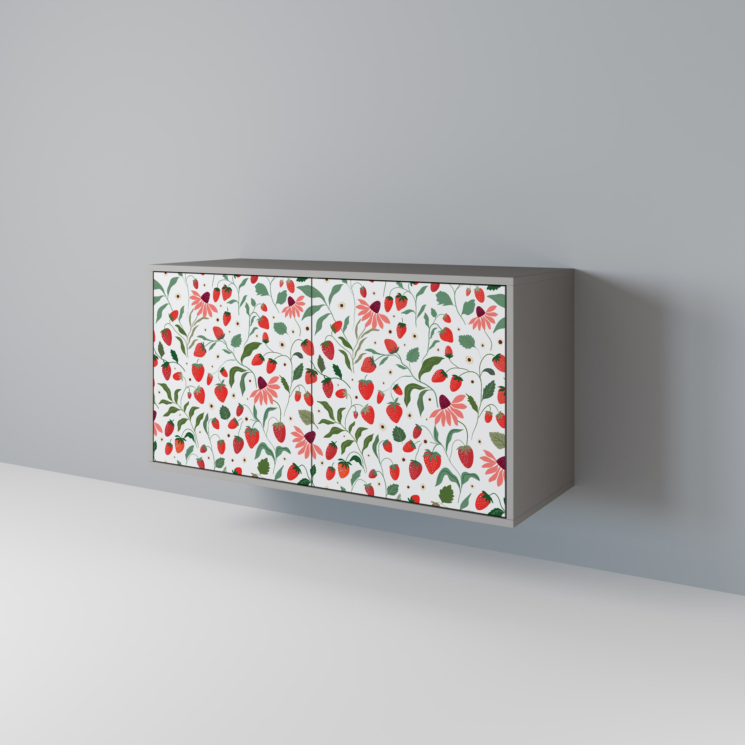 FLOWERS AND STRAWBERRIES 2-Door Sideboard