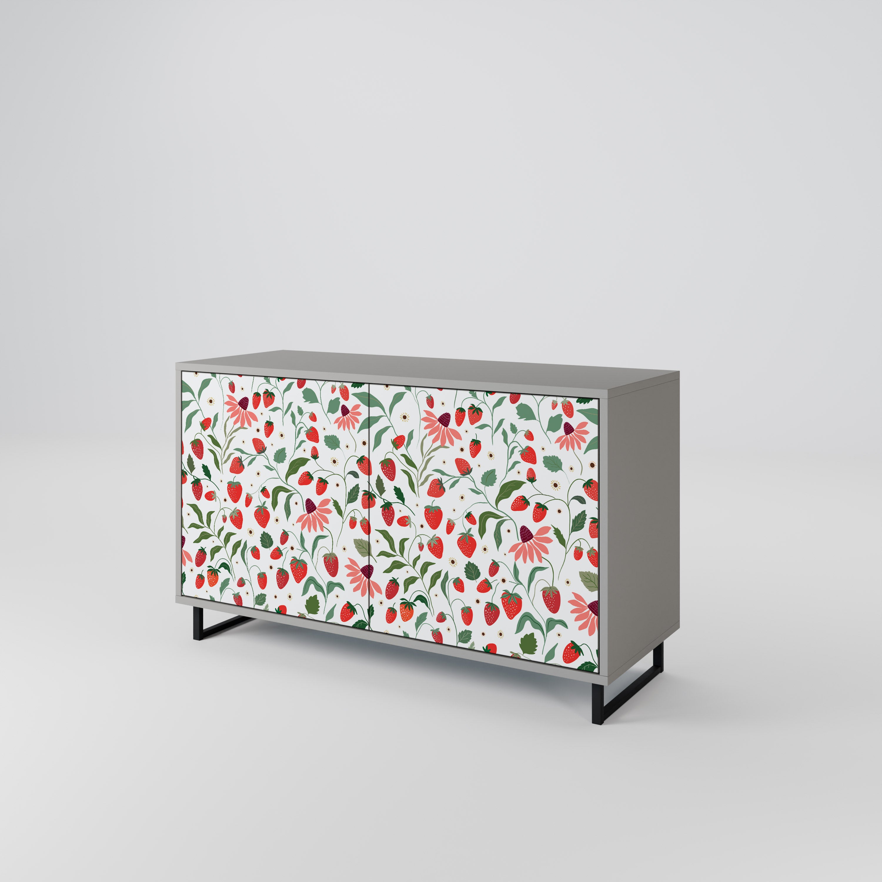 FLOWERS AND STRAWBERRIES 2-Door Sideboard