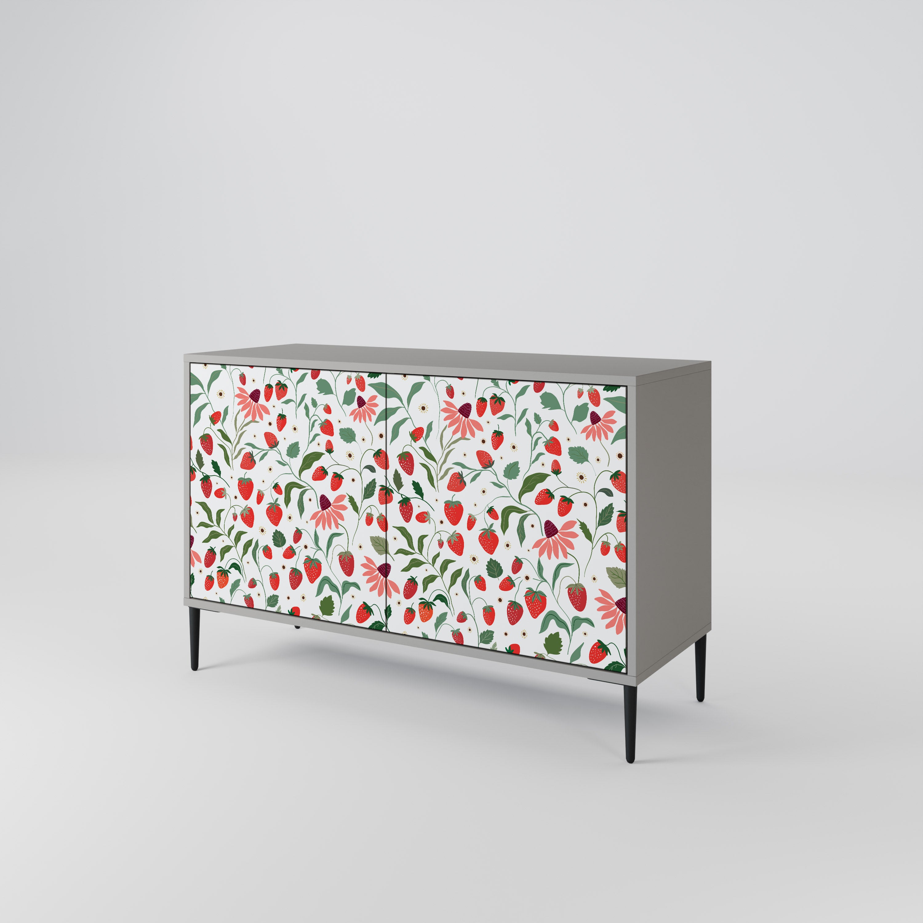 FLOWERS AND STRAWBERRIES 2-Door Sideboard