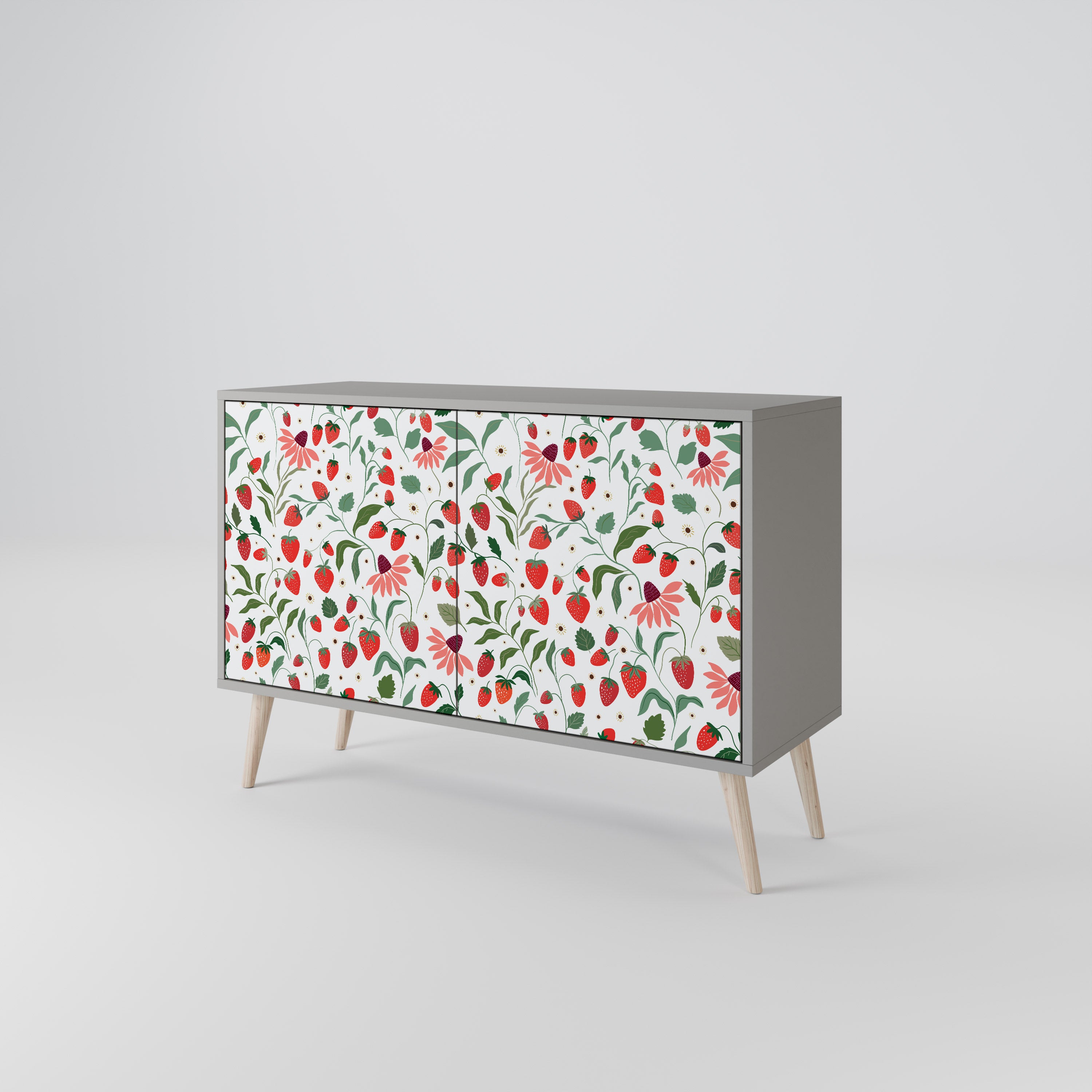 FLOWERS AND STRAWBERRIES 2-Door Sideboard