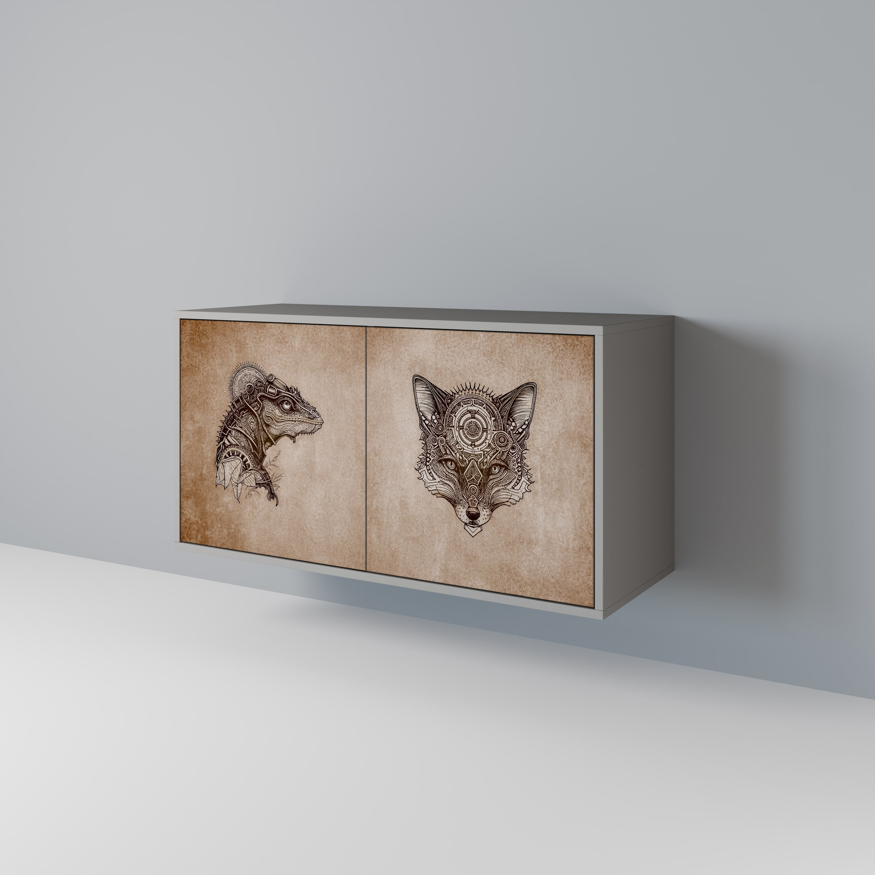 STEAMPUNK CLAN 2-Door Sideboard