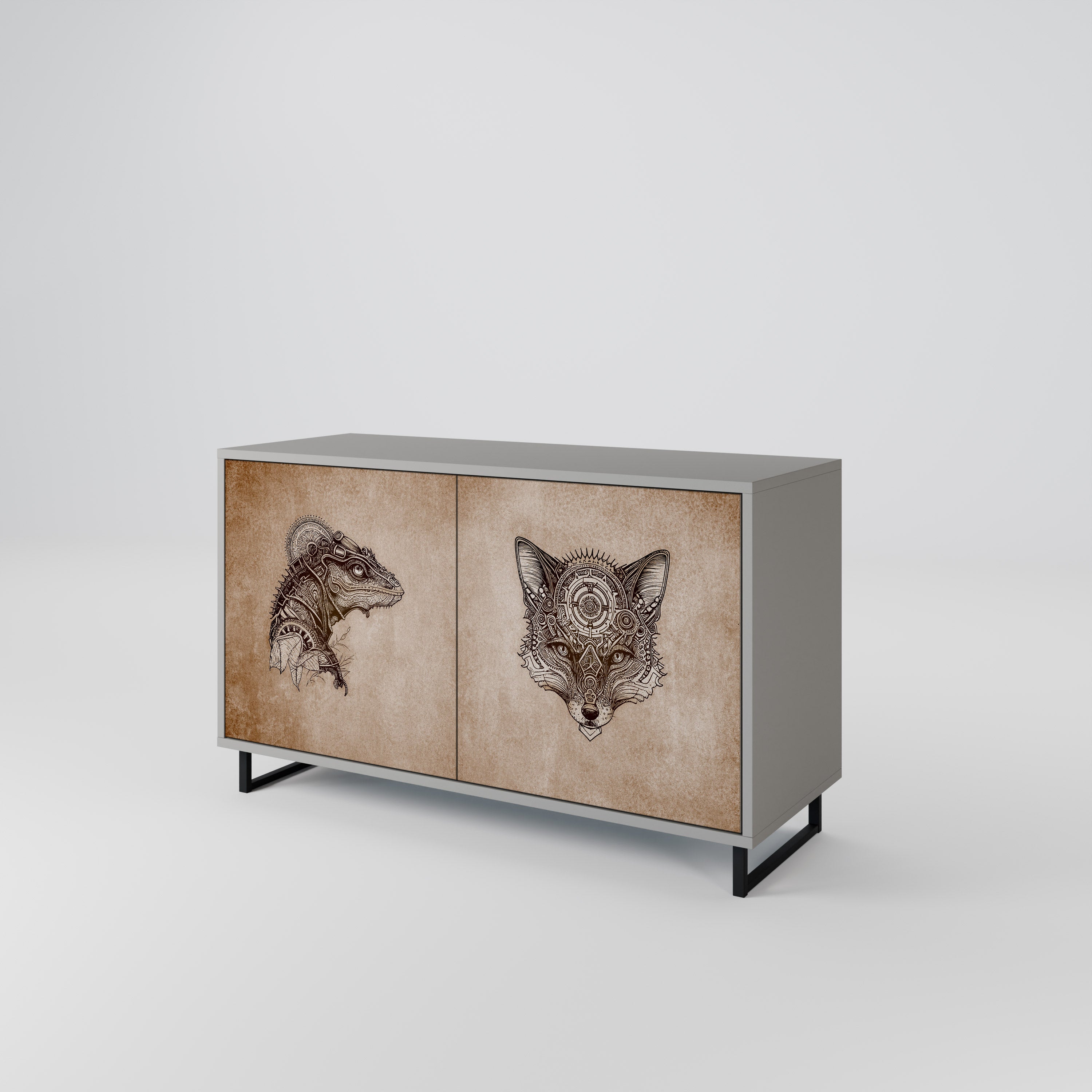 STEAMPUNK CLAN 2-Door Sideboard
