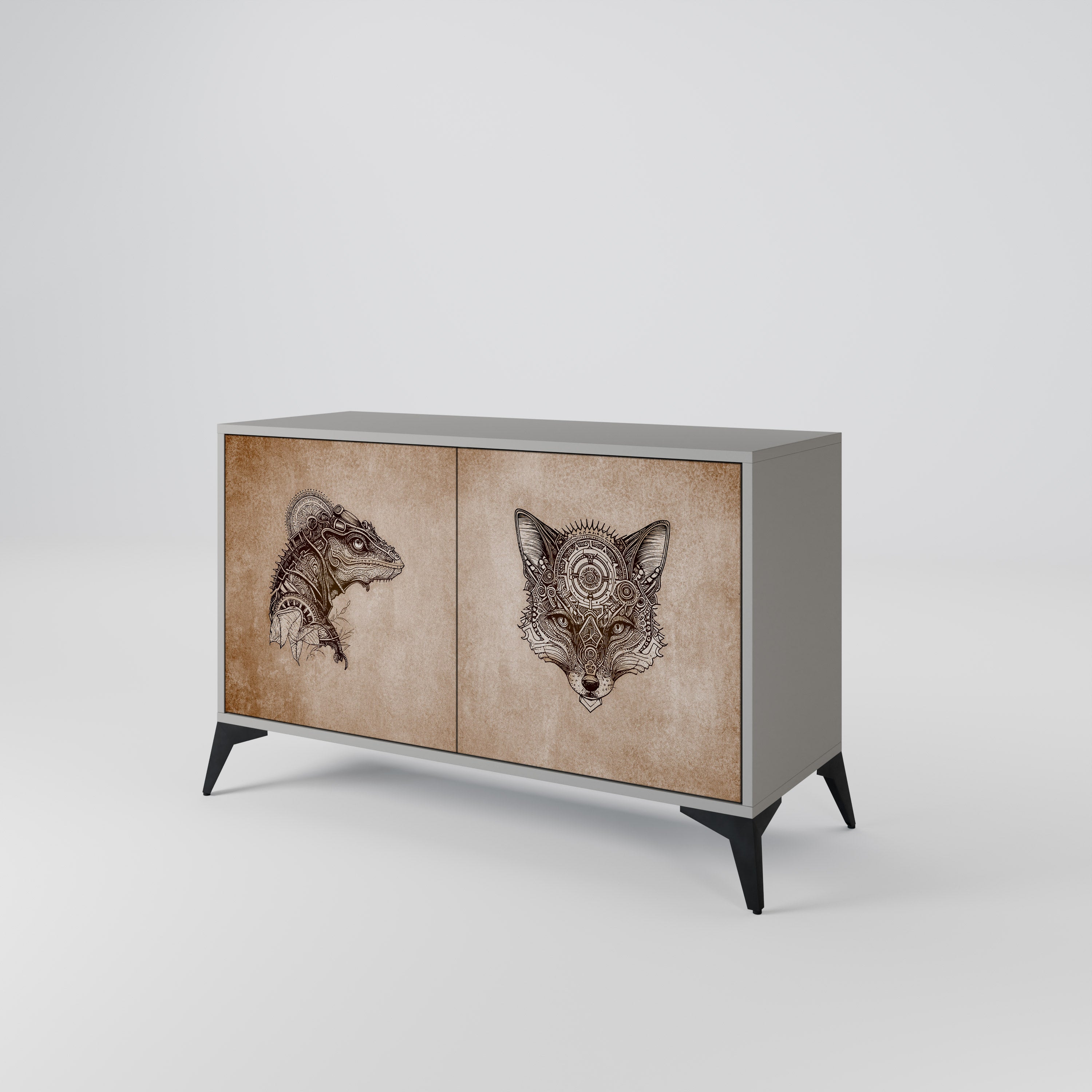 STEAMPUNK CLAN 2-Door Sideboard