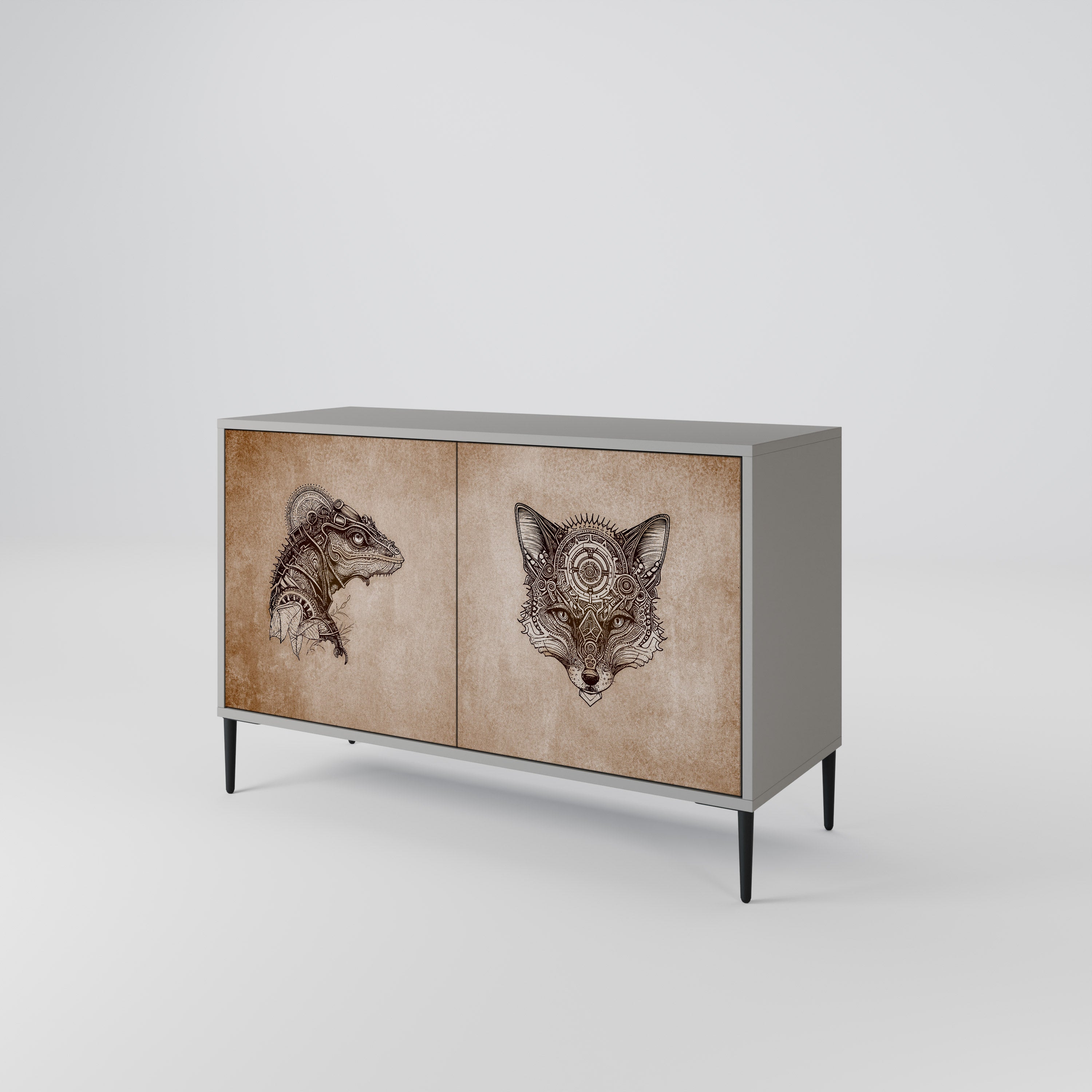 STEAMPUNK CLAN 2-Door Sideboard