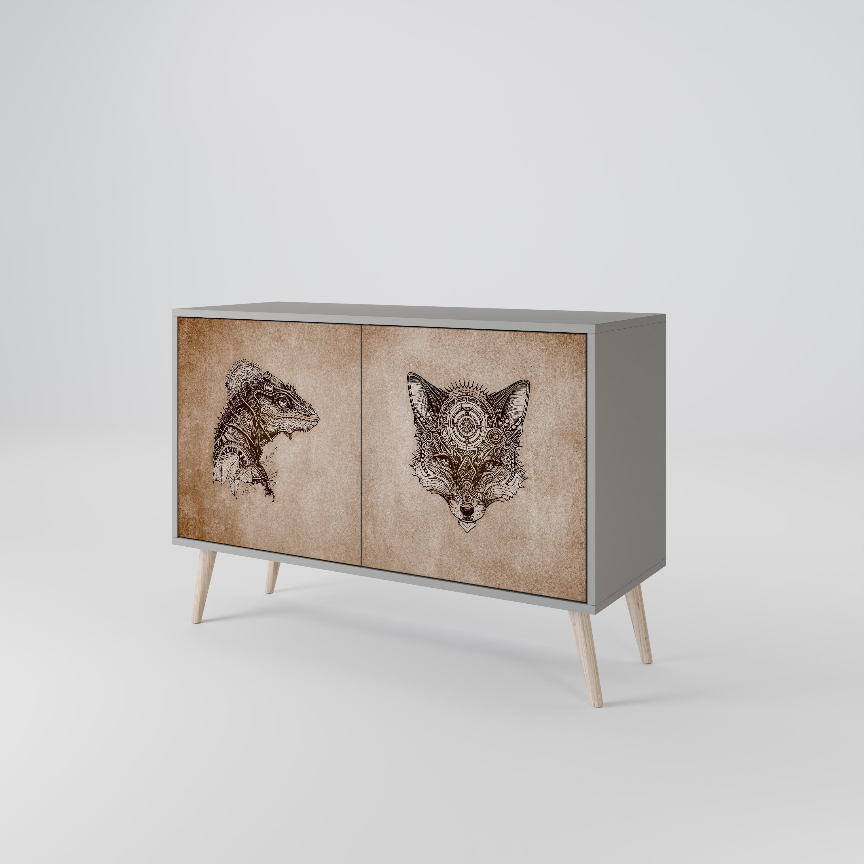 STEAMPUNK CLAN 2-Door Sideboard