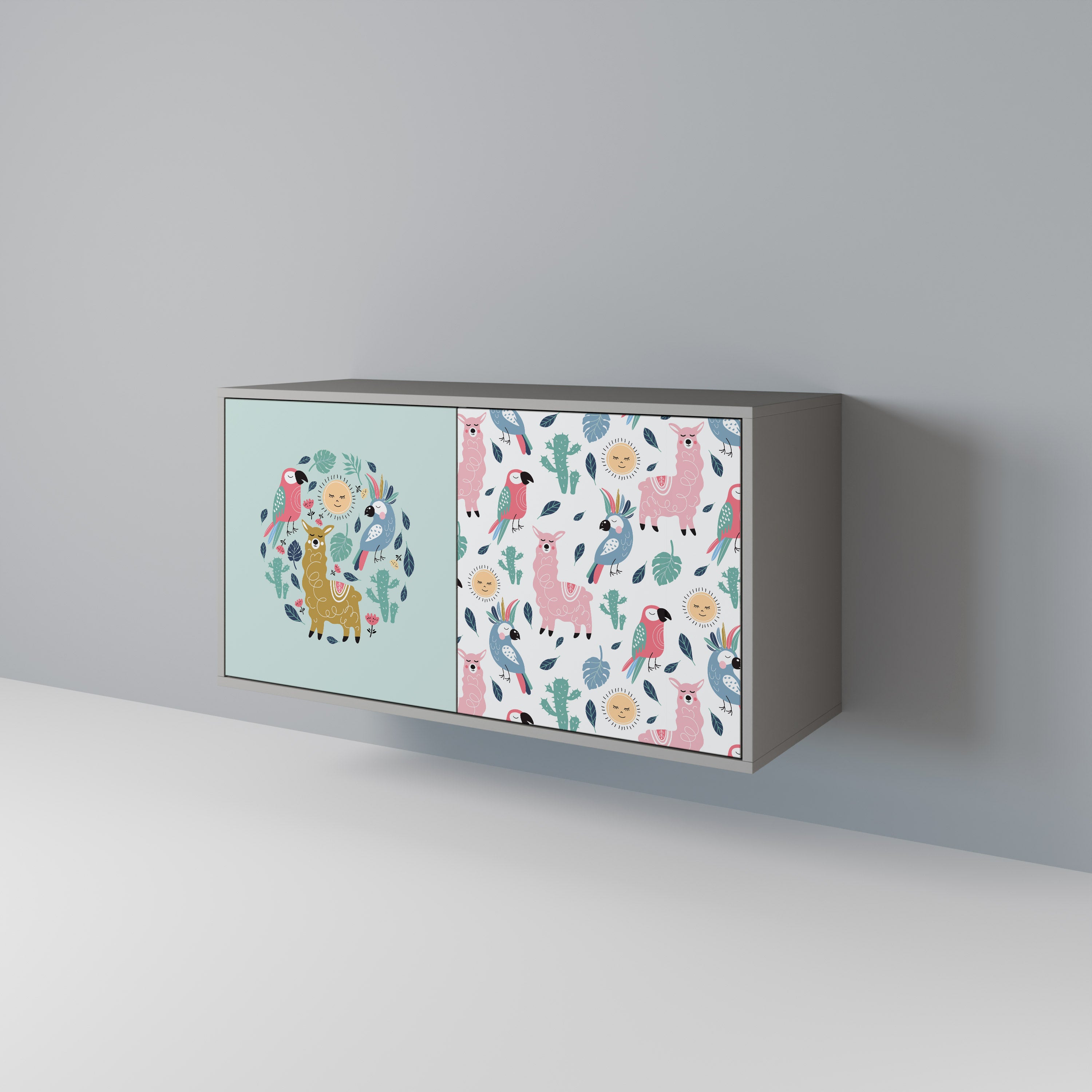 COLORFUL ALPACAS 2-Door Sideboard