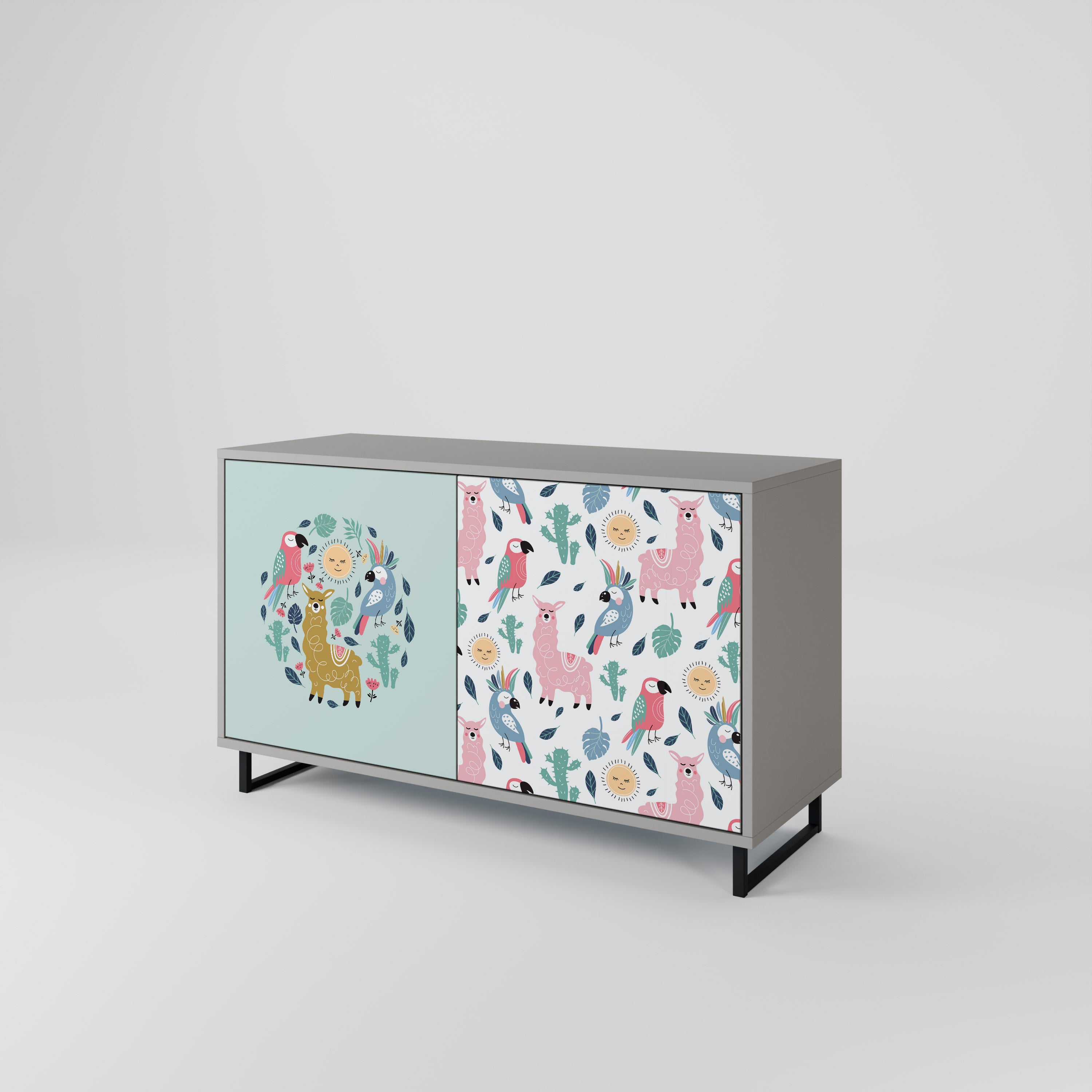 COLORFUL ALPACAS 2-Door Sideboard