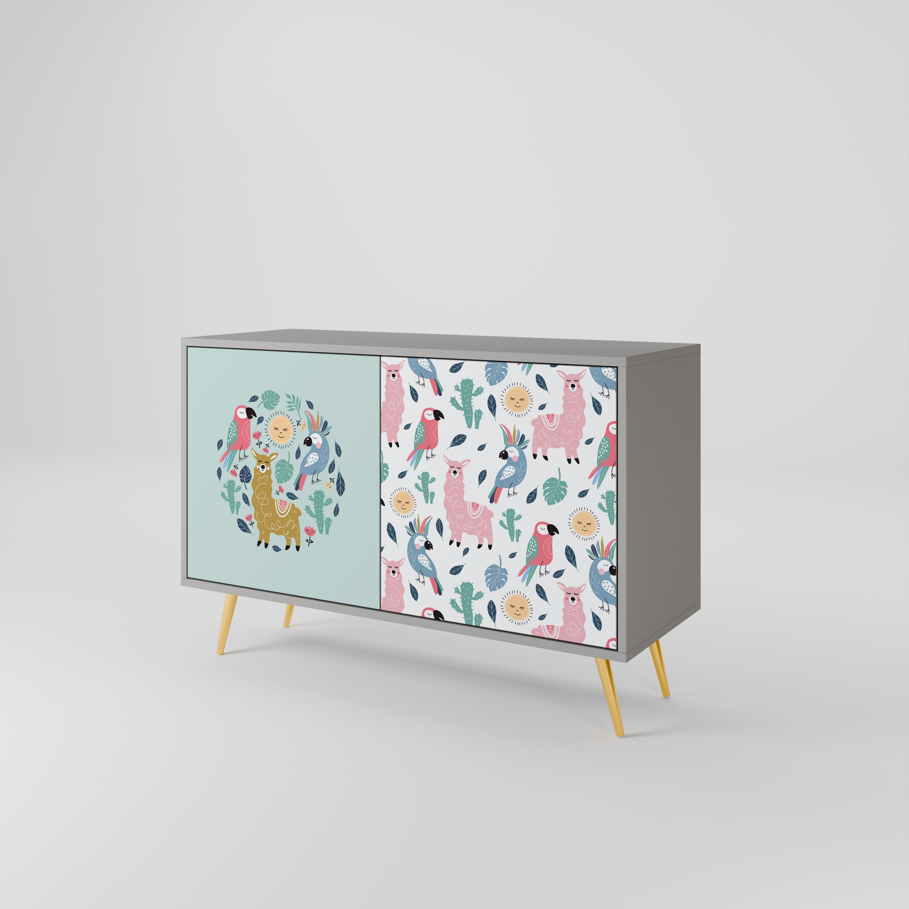 COLORFUL ALPACAS 2-Door Sideboard