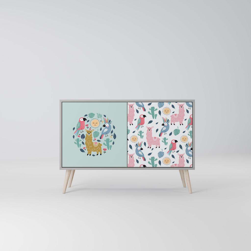 COLORFUL ALPACAS 2-Door Sideboard