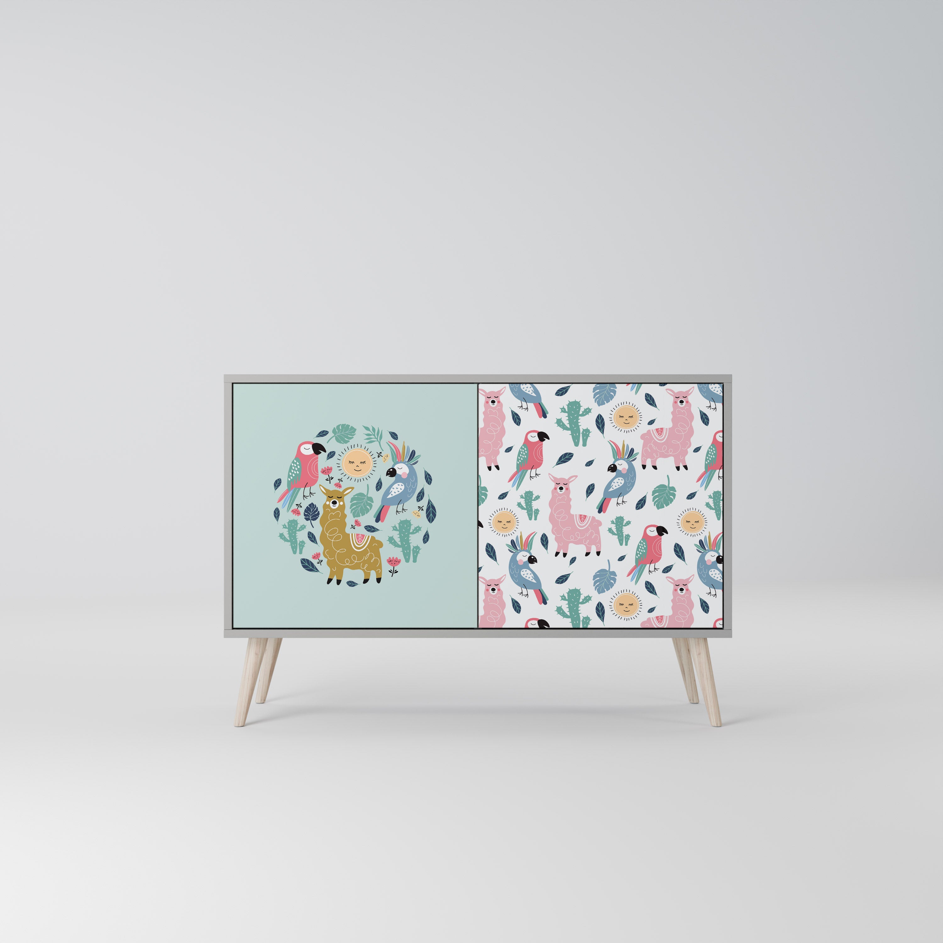 COLORFUL ALPACAS 2-Door Sideboard