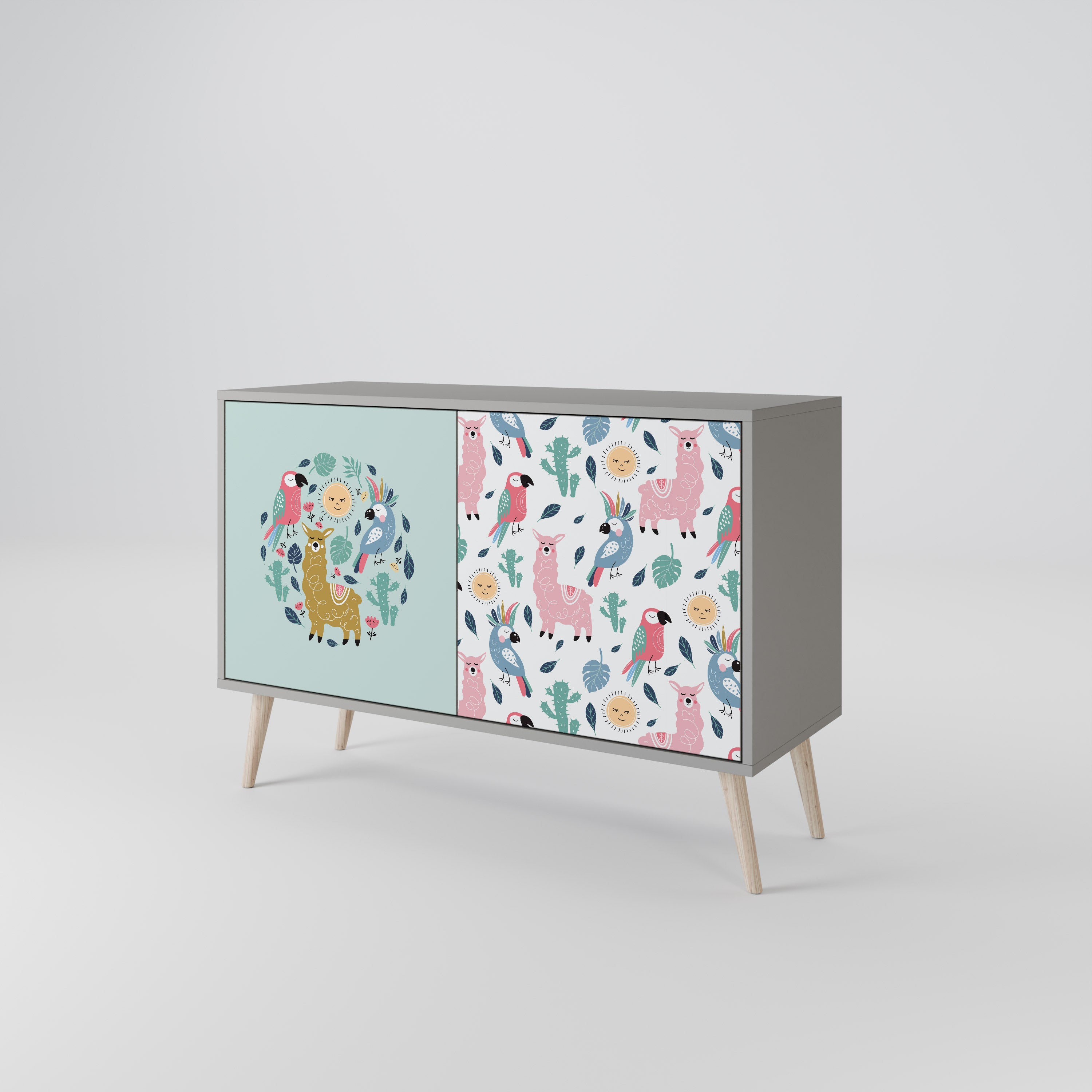 COLORFUL ALPACAS 2-Door Sideboard