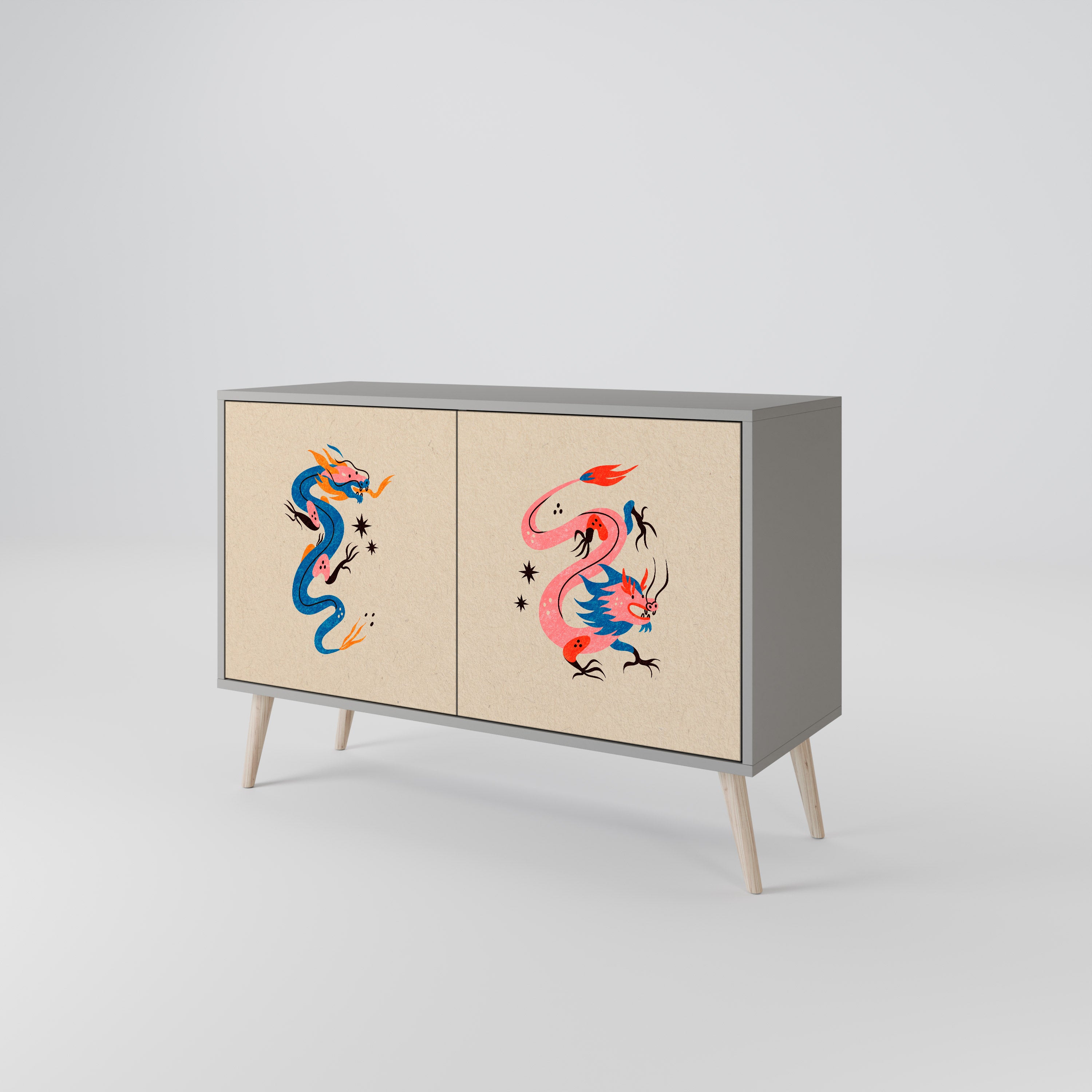 MYTHOLOGICAL CREATURES 2-Door Sideboard