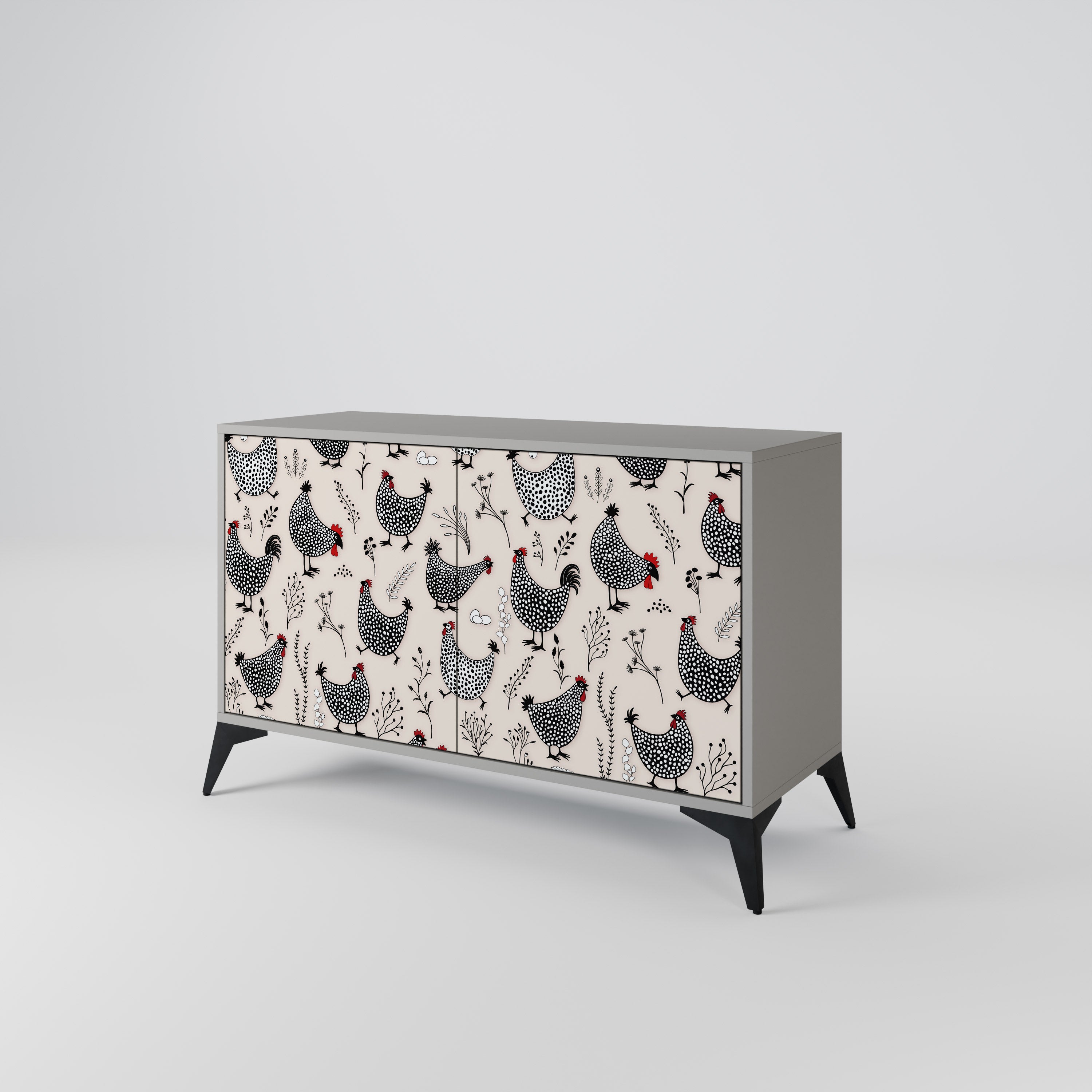 HAPPY HENS 2-Door Sideboard