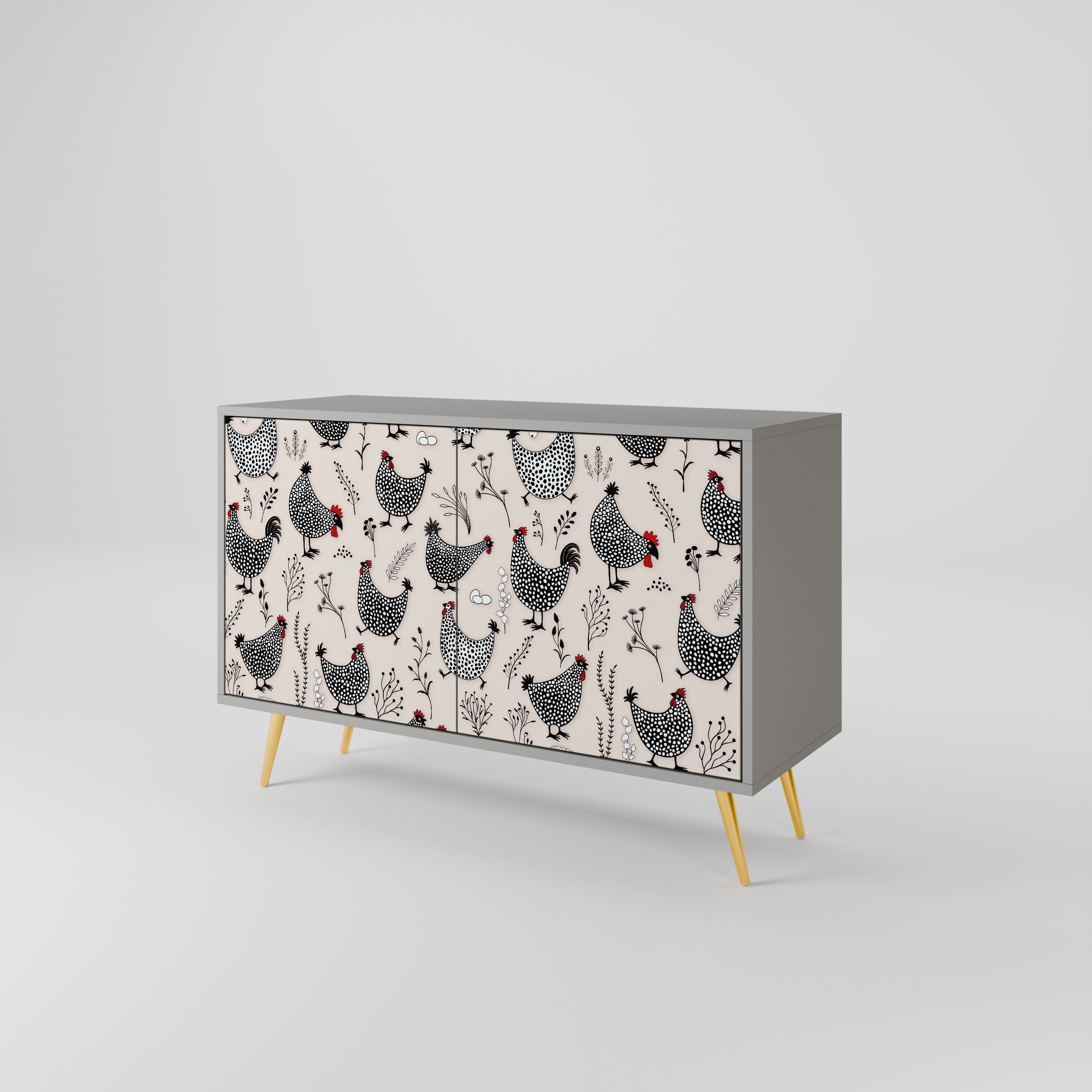 HAPPY HENS 2-Door Sideboard