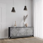 POLYGONAL ARTISTRY 3-Door Sideboard