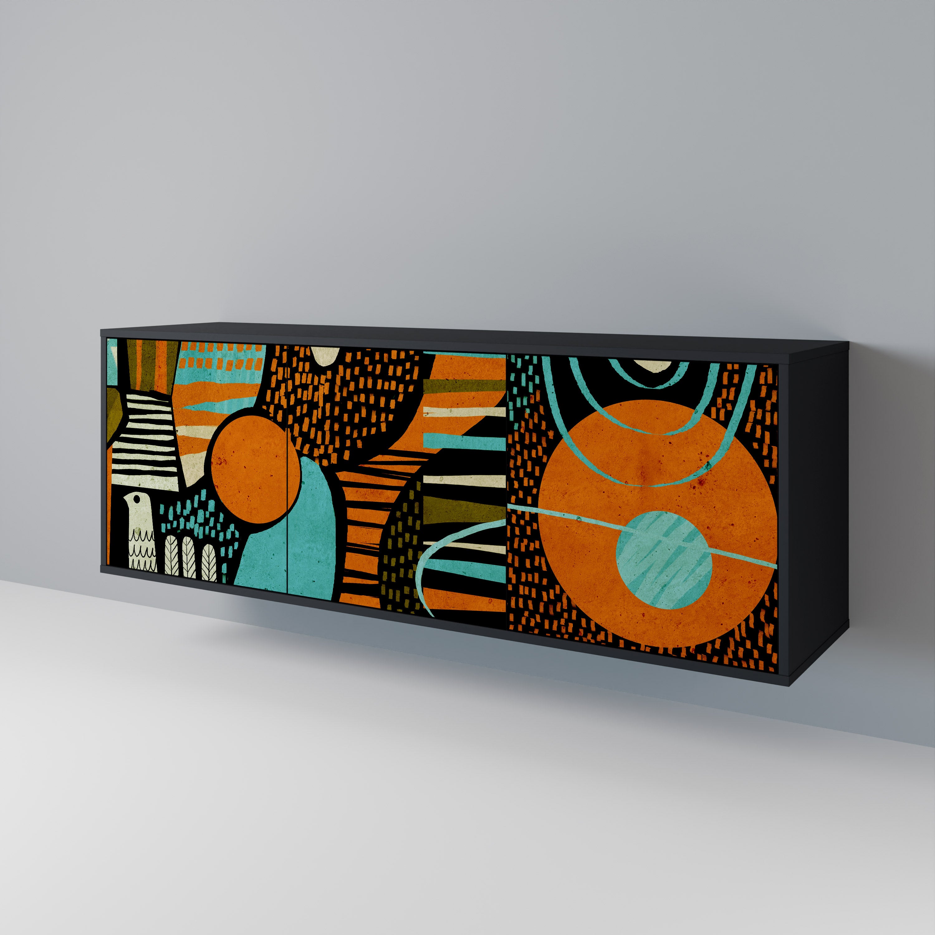 GEODE GLIMMER Třídveřová komoda