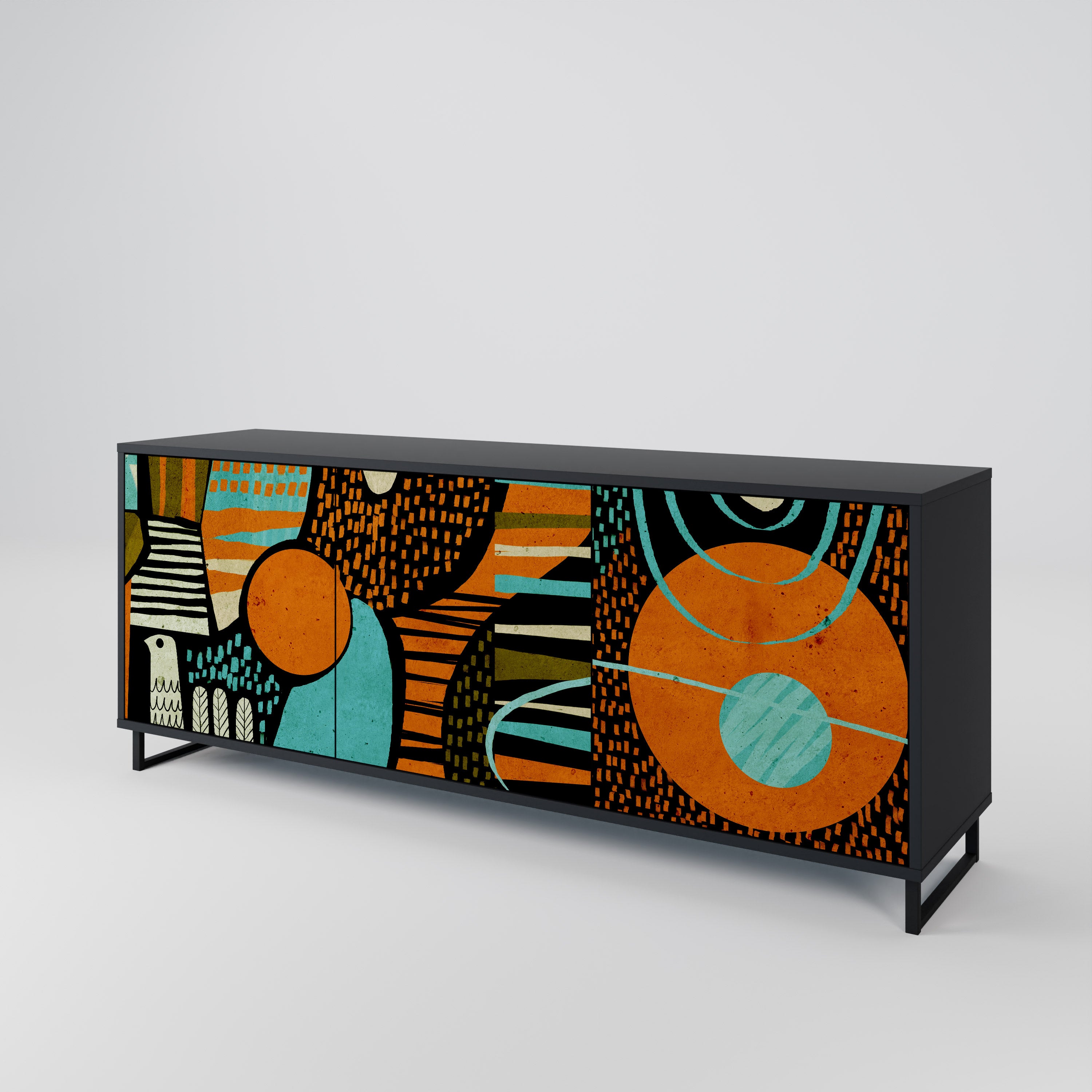 GEODE GLIMMER Třídveřová komoda