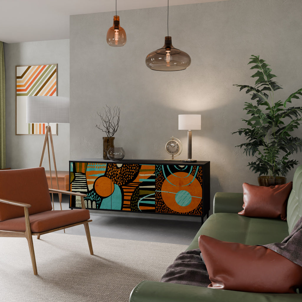 GEODE GLIMMER Třídveřová komoda