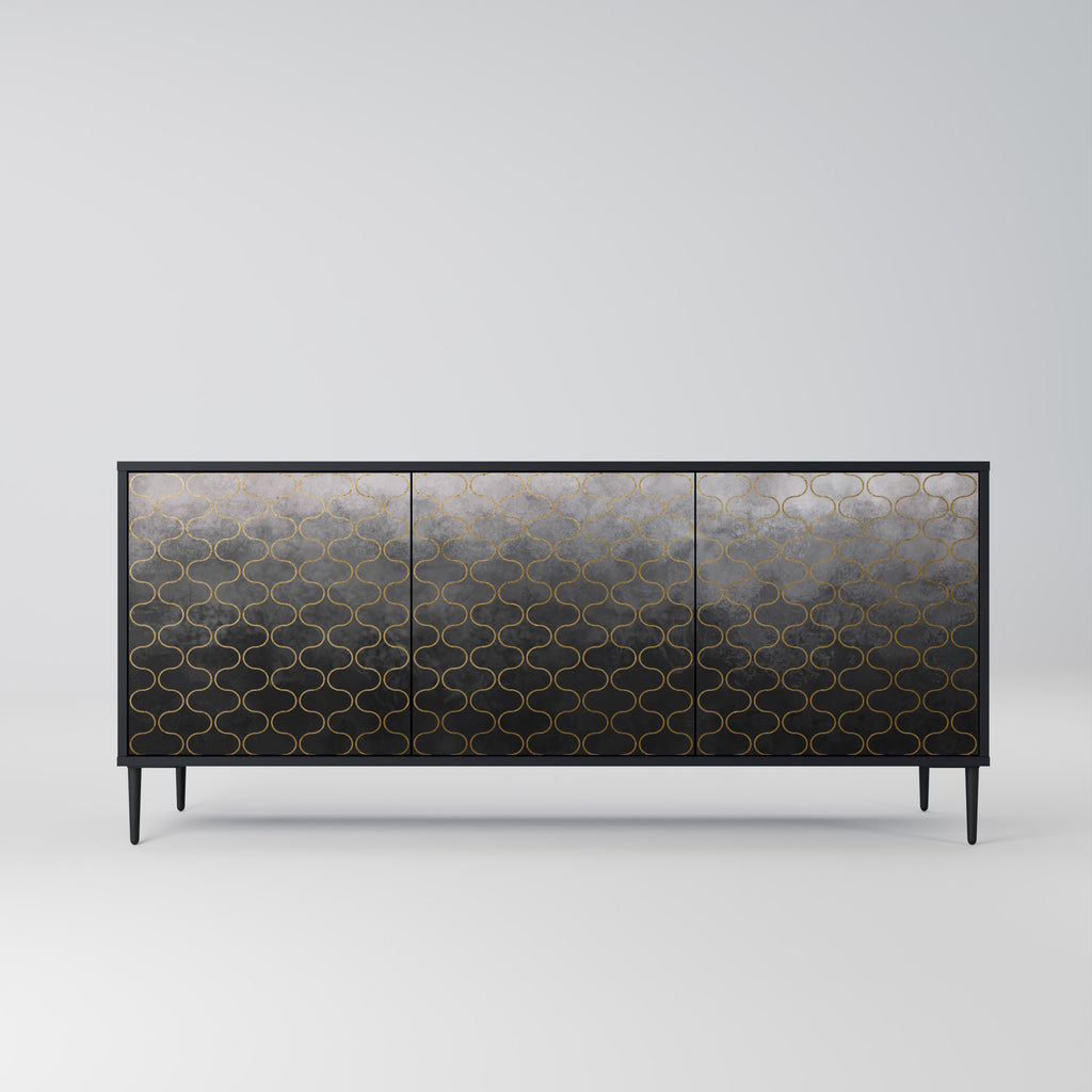 TESSELATED GRAYISH 3-Door Sideboard