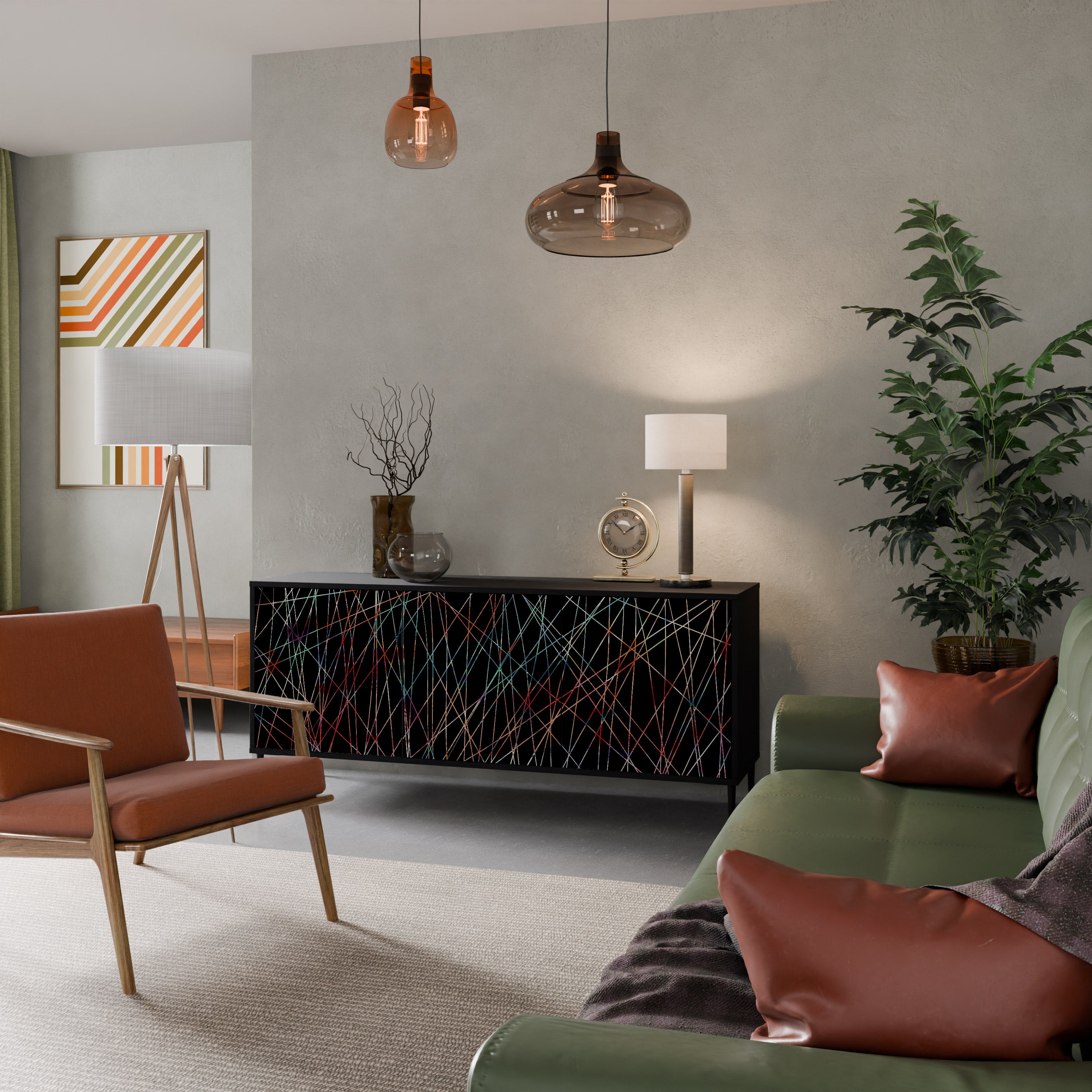 LUMINOUS SNARE Třídveřová komoda