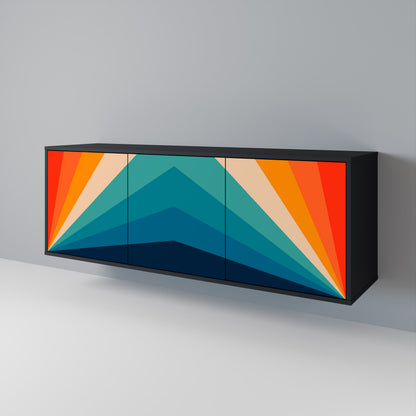 PRISM CONCUSSION Třídveřová komoda
