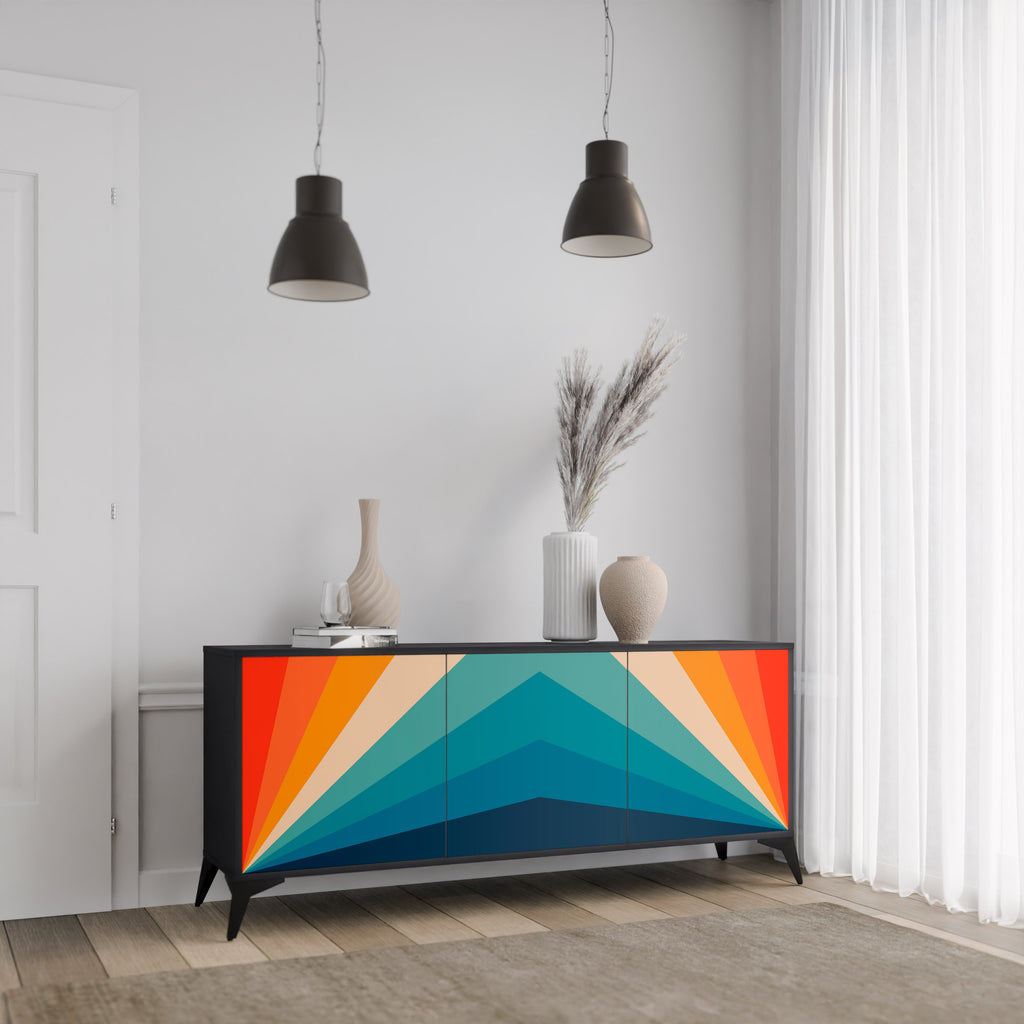 PRISM CONCUSSION Třídveřová komoda