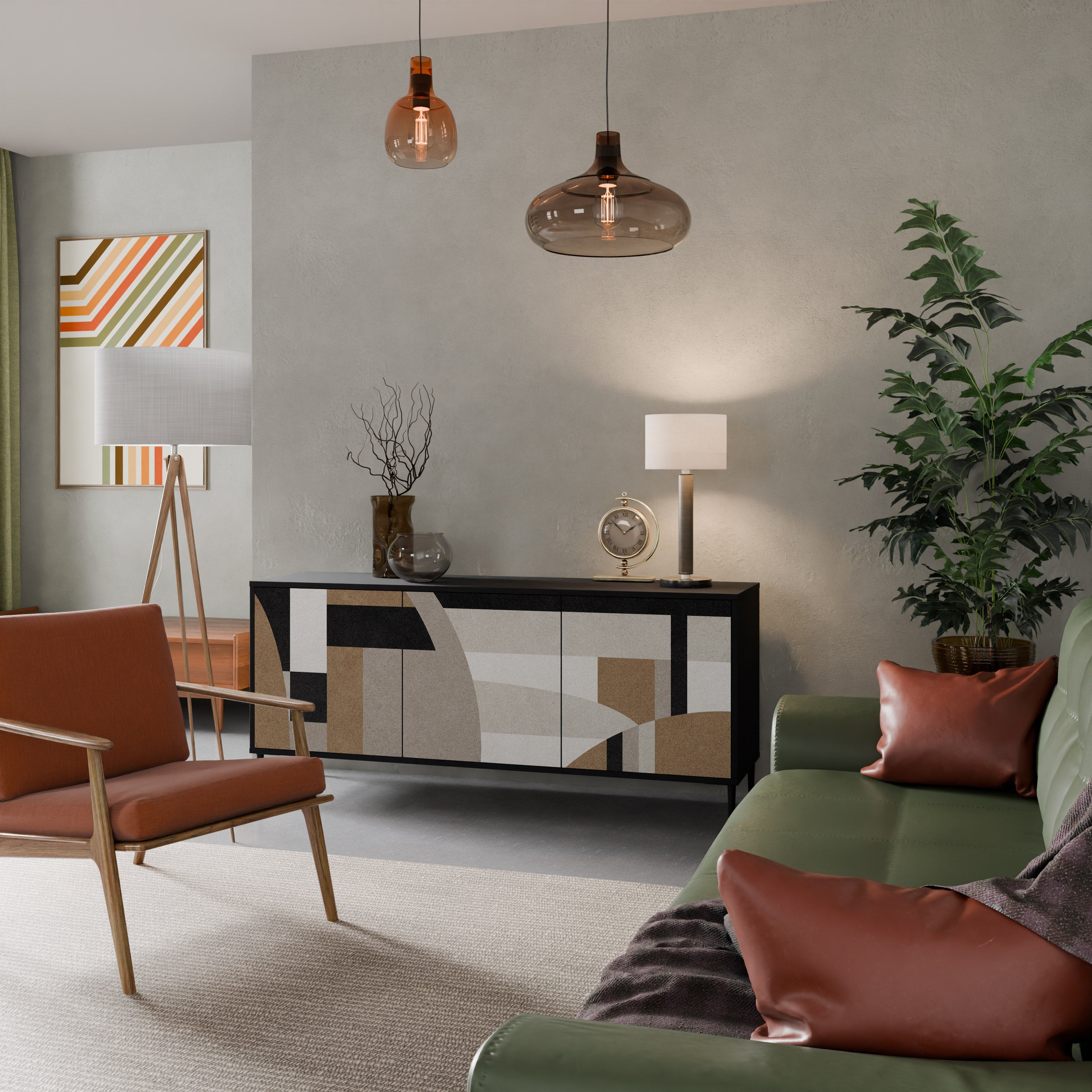 DELICATE MEMENTO Třídveřová komoda