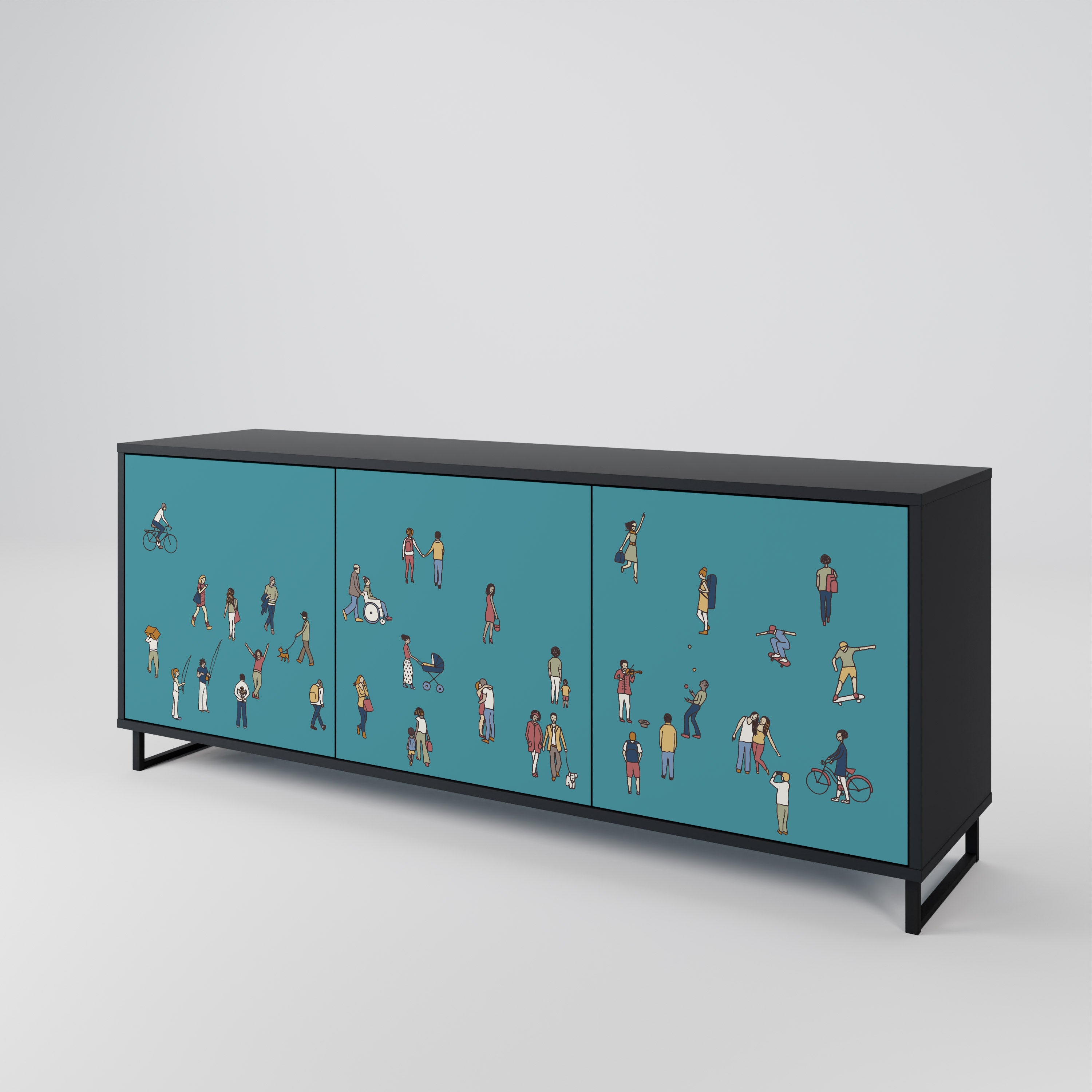 COLLECTIVE STREAM 3-Door Sideboard