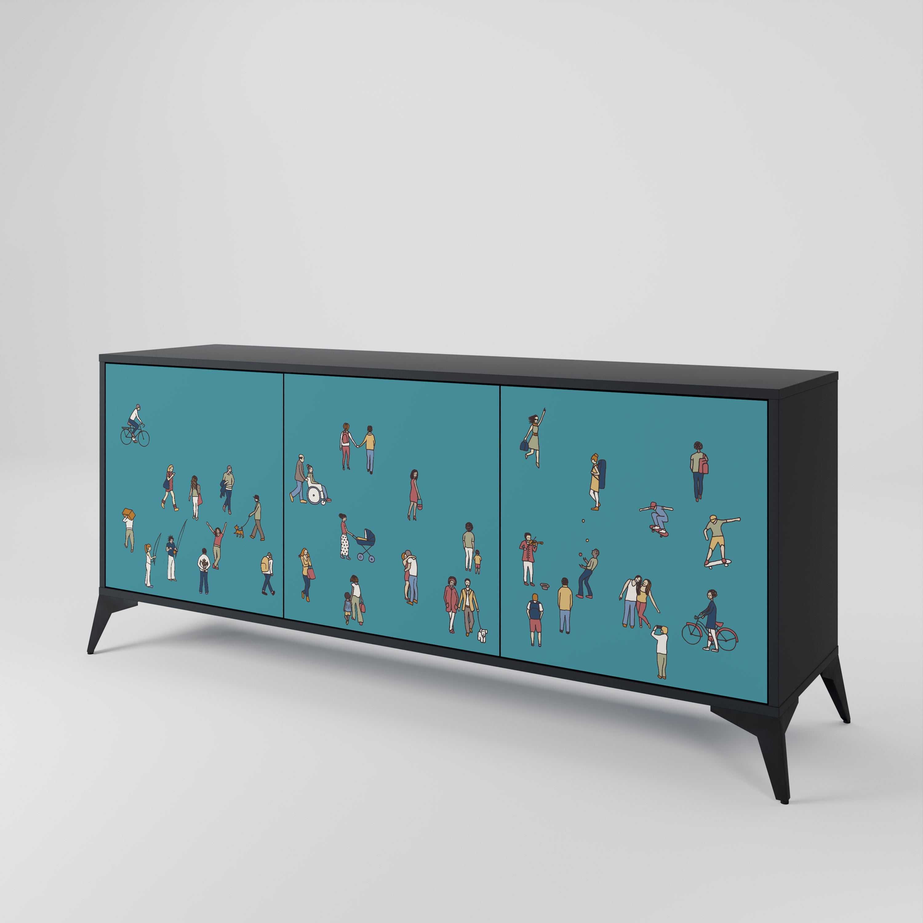 COLLECTIVE STREAM 3-Door Sideboard