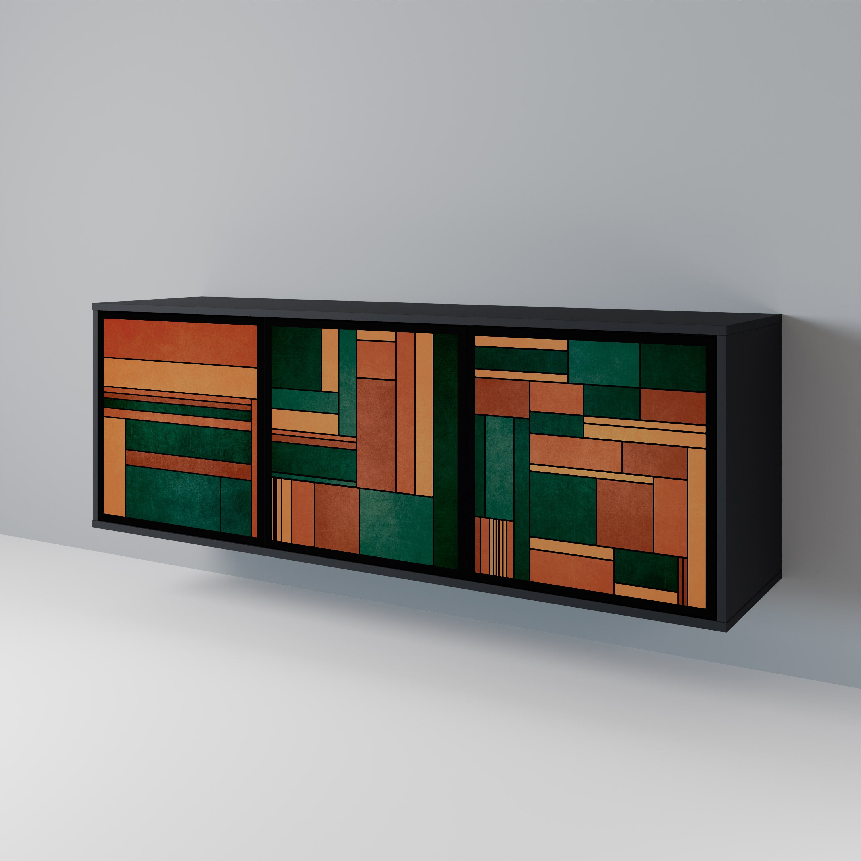 EARTHY FIGURES 3-Door Sideboard