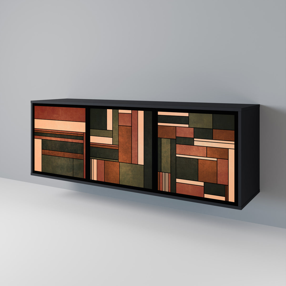 FIGURES OF NATURE Třídveřová komoda