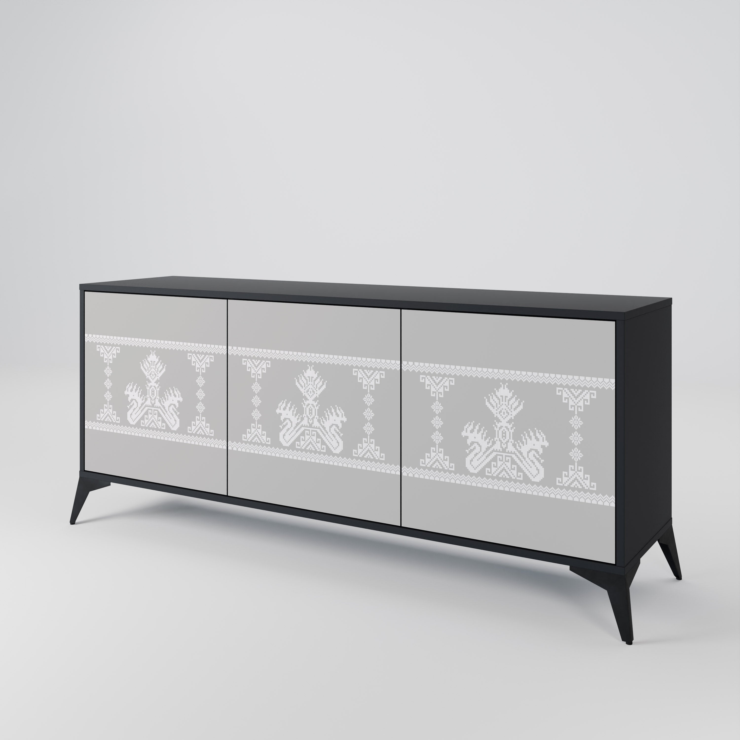 THAI GRAY 3-Door Sideboard