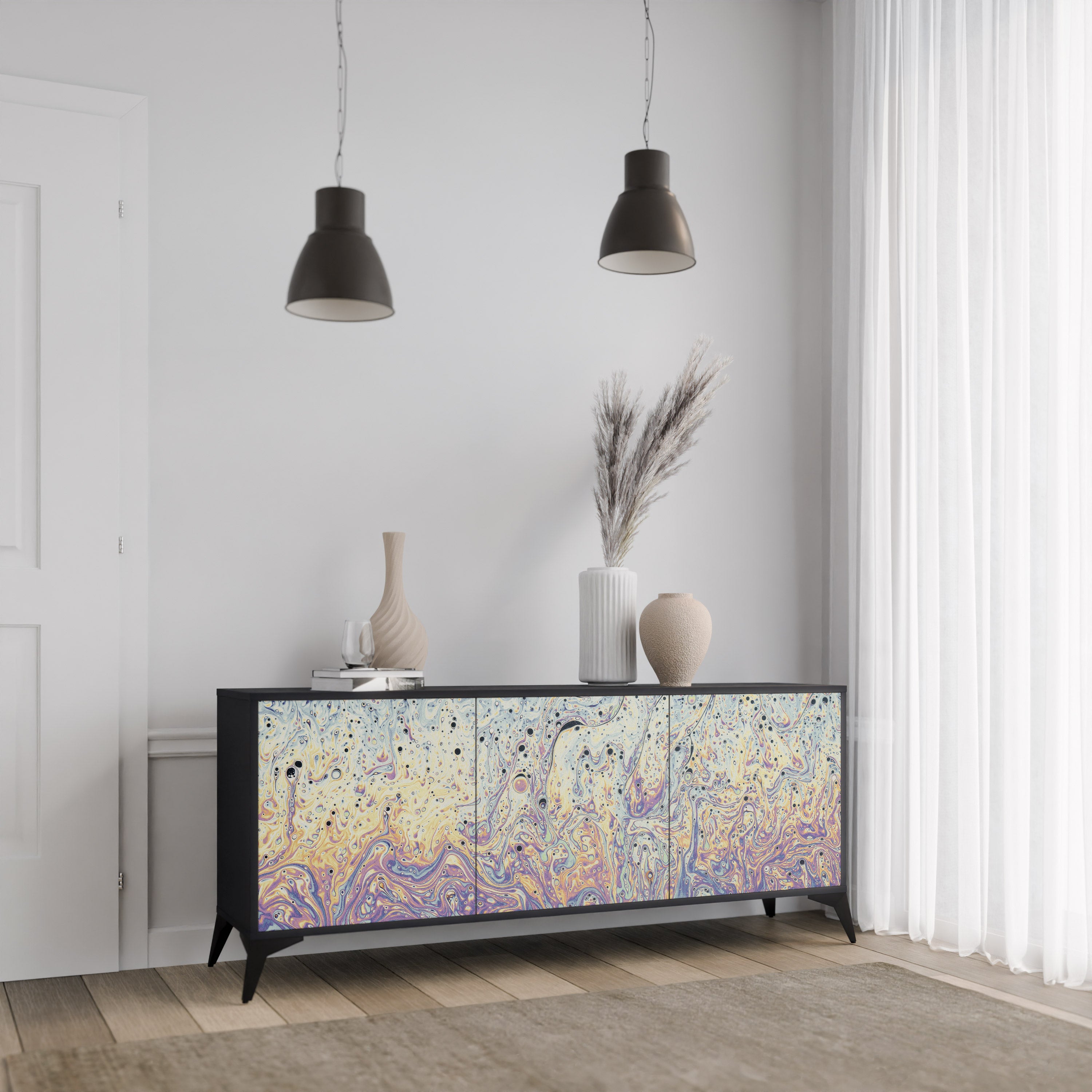 MOSAIC OF COLORS 3-Door Sideboard