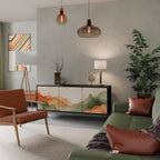 WATERCOLOUR PEAKS Třídveřová komoda