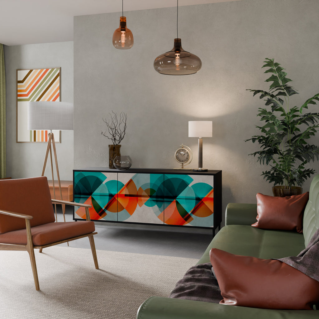 CIRCULAR RHAPSODY Třídveřová komoda