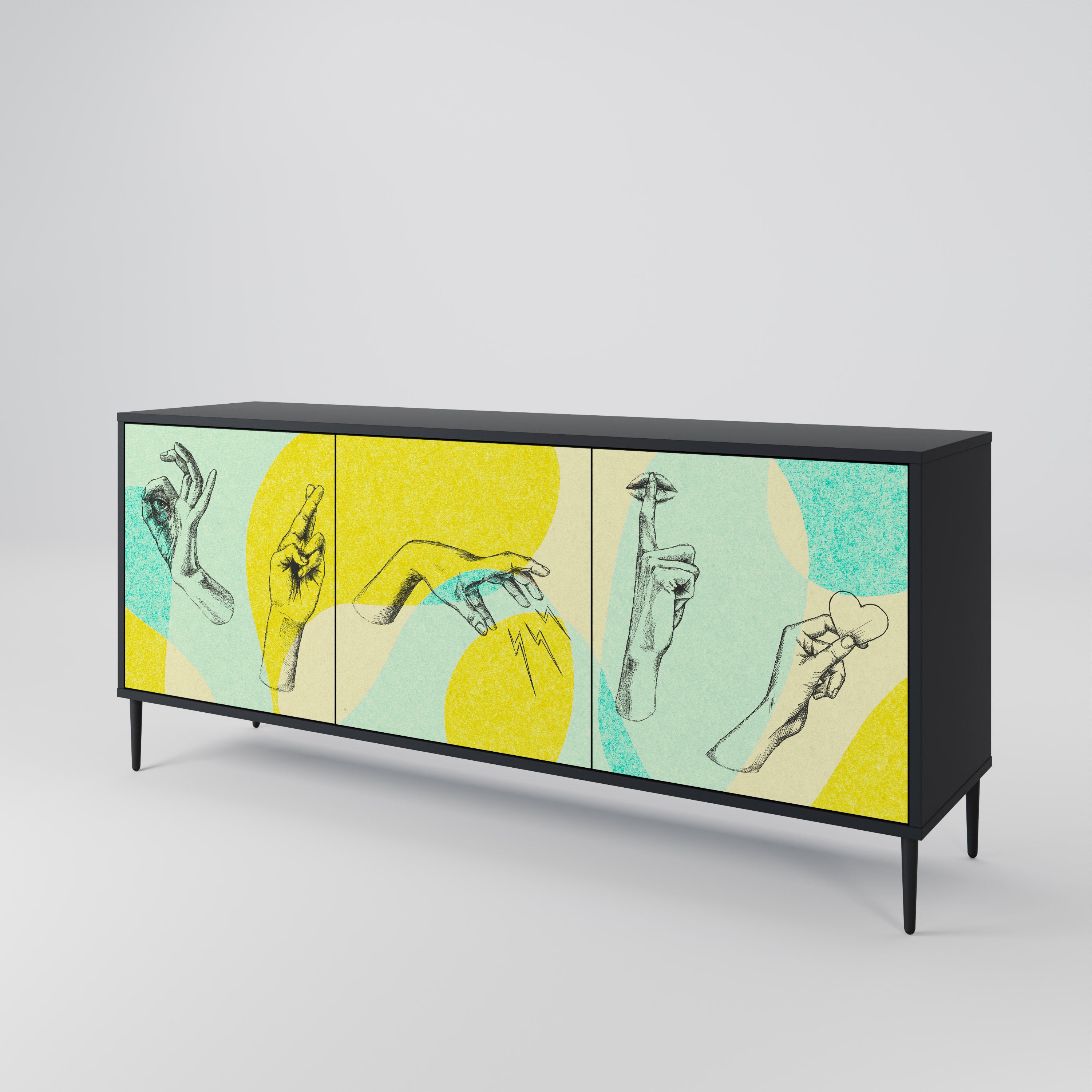 BODY LANGUAGE Třídveřová komoda