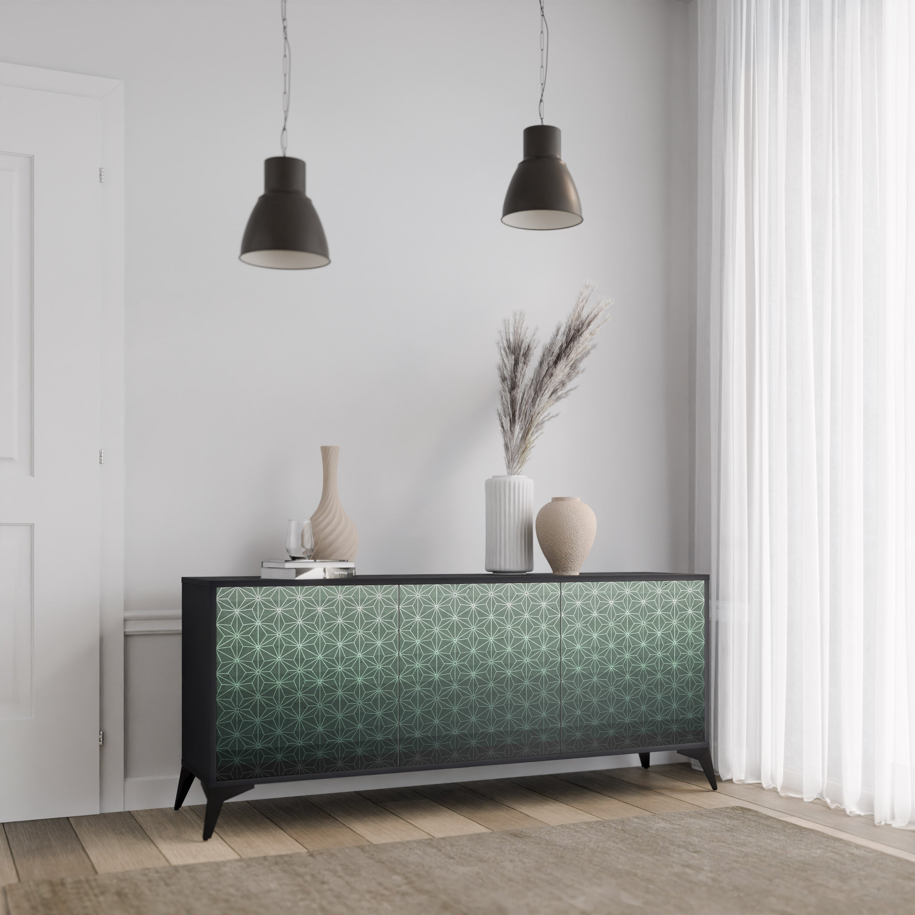 ORNAMENTAL GLIMMER 3-Door Sideboard