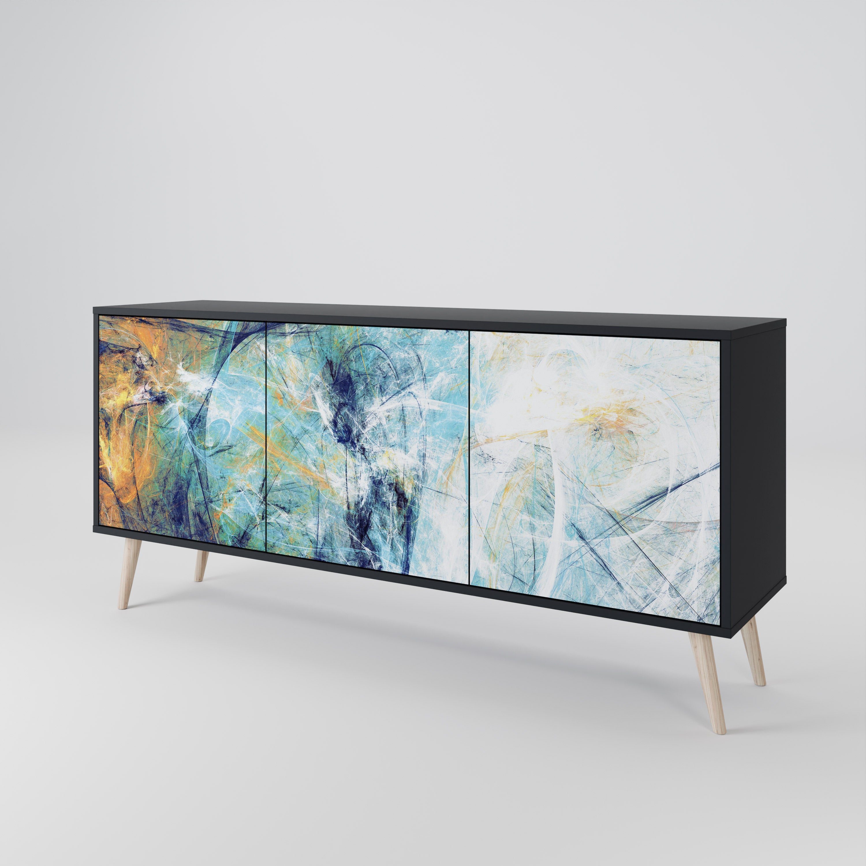 ABSTRACT THOUGHTS 3-Door Sideboard
