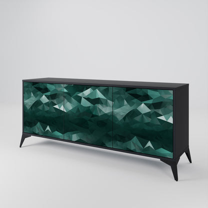 POLYGONAL FLOATING Třídveřová komoda