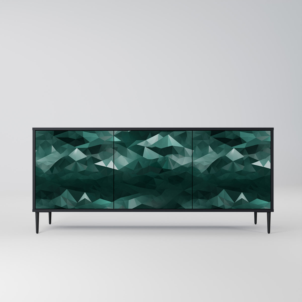 POLYGONAL FLOATING Třídveřová komoda