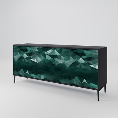 POLYGONAL FLOATING Třídveřová komoda