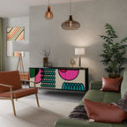 GEOMETRIC RHAPSODY Třídveřová komoda