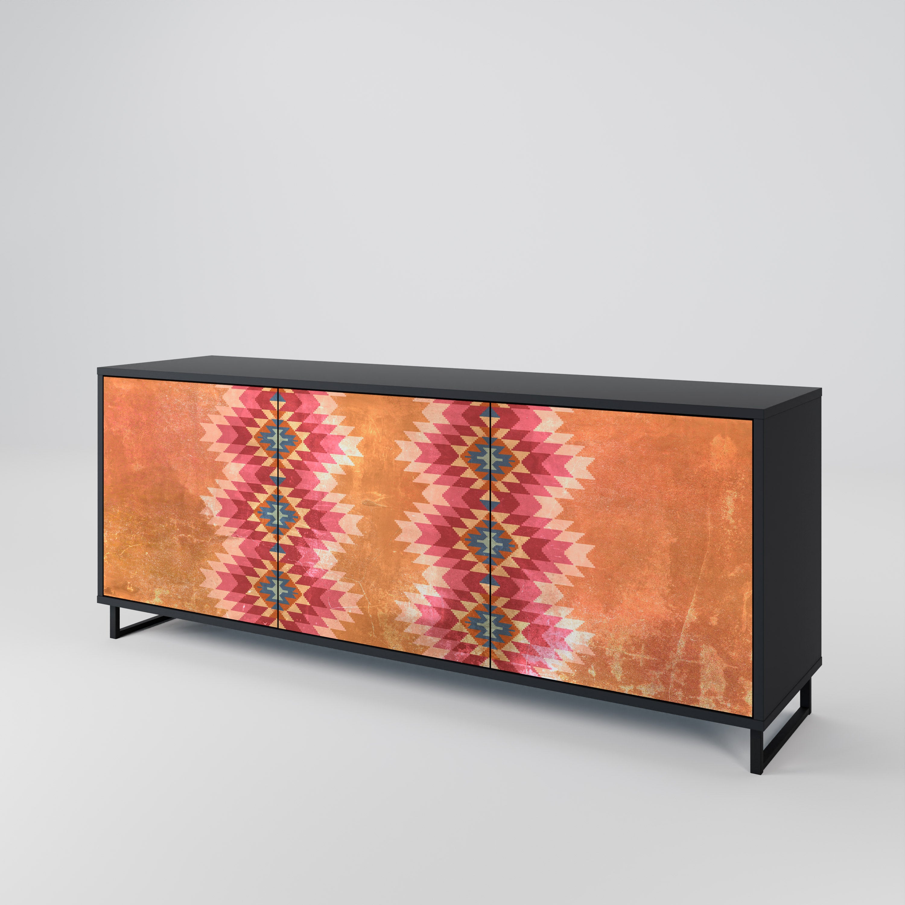 INDIAN FOLK 3-Door Sideboard