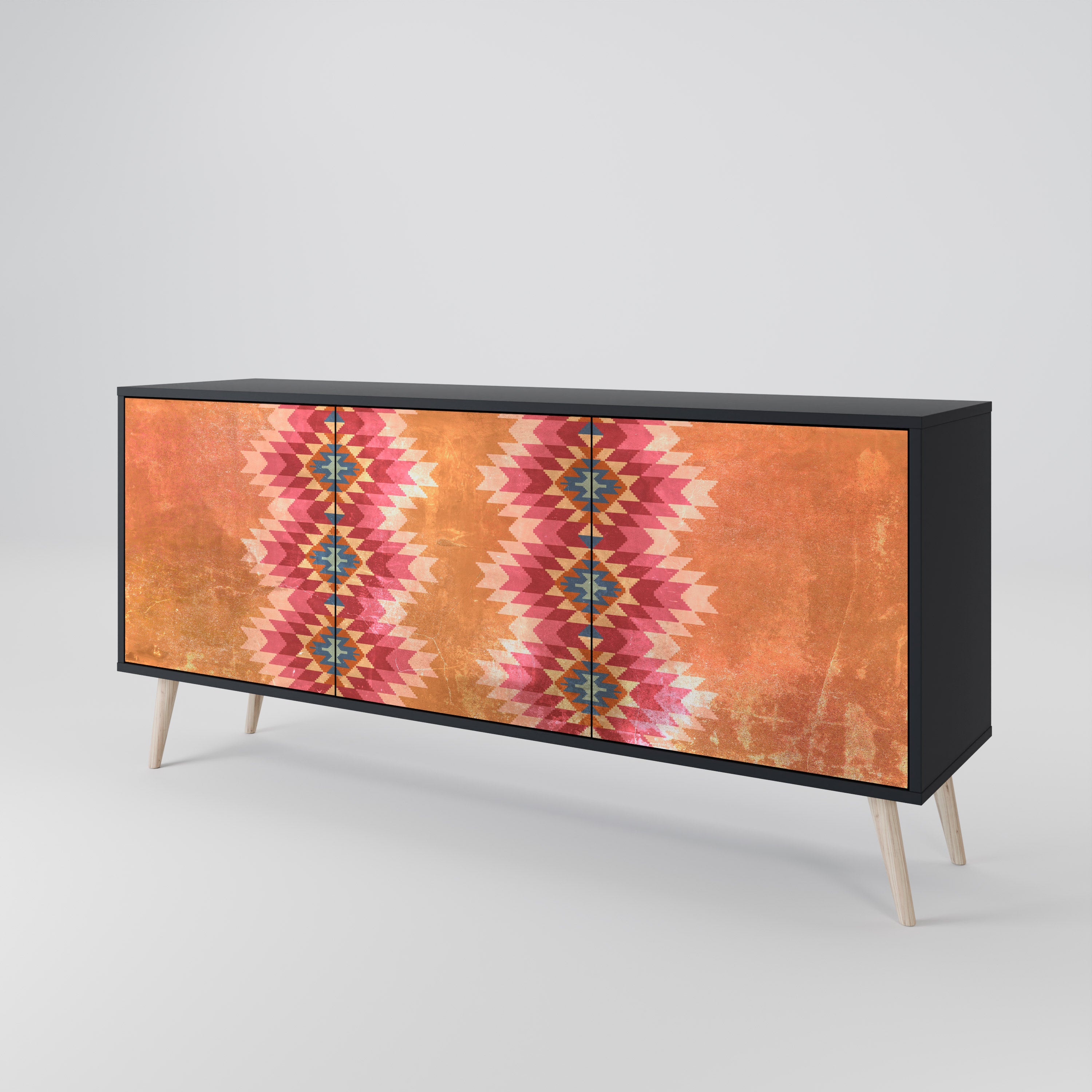 INDIAN FOLK 3-Door Sideboard