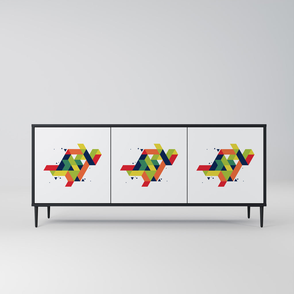 FUTURE SIGN Třídveřová komoda