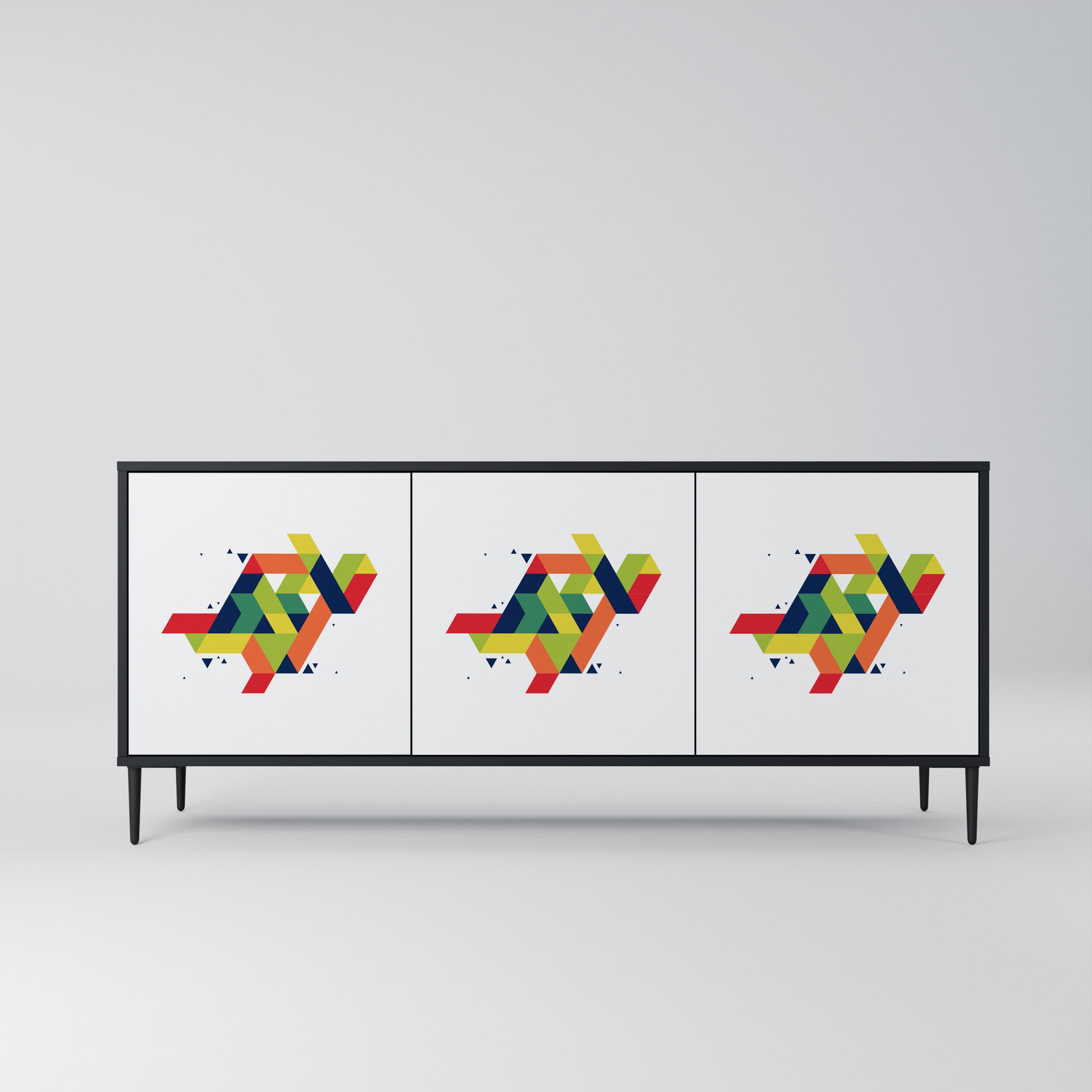 FUTURE SIGN Třídveřová komoda