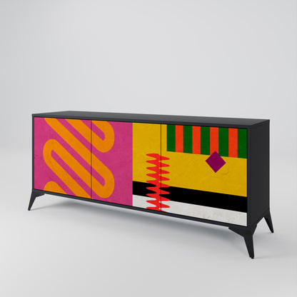 VIVID ART Třídveřová komoda