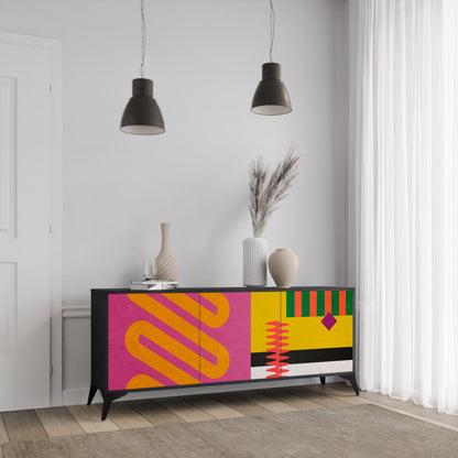 VIVID ART Třídveřová komoda