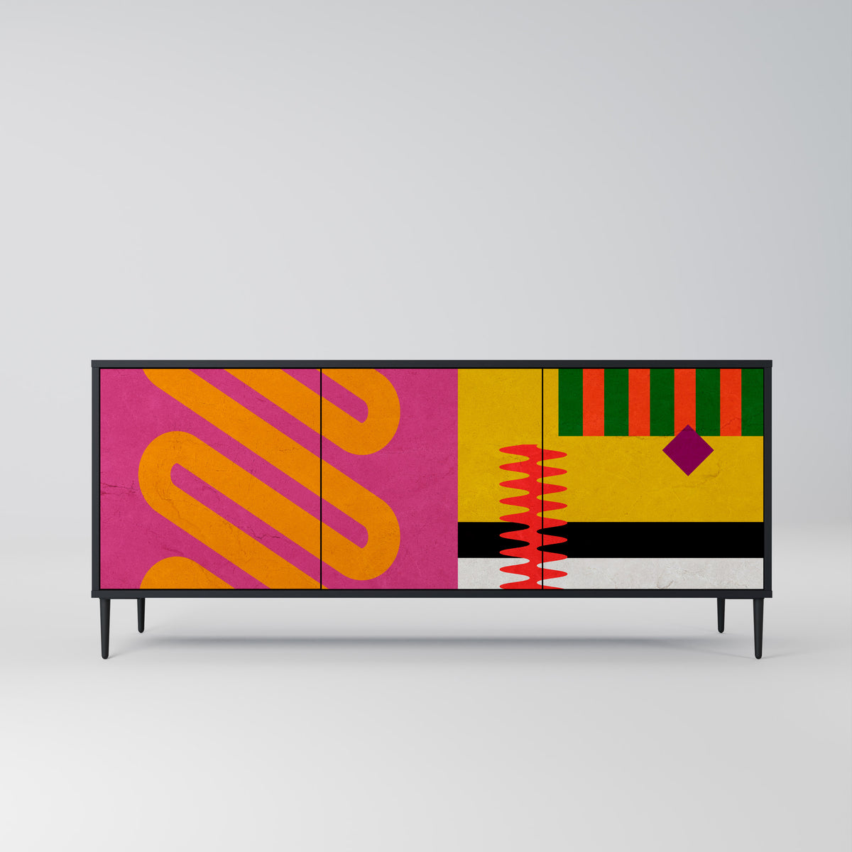 VIVID ART Třídveřová komoda